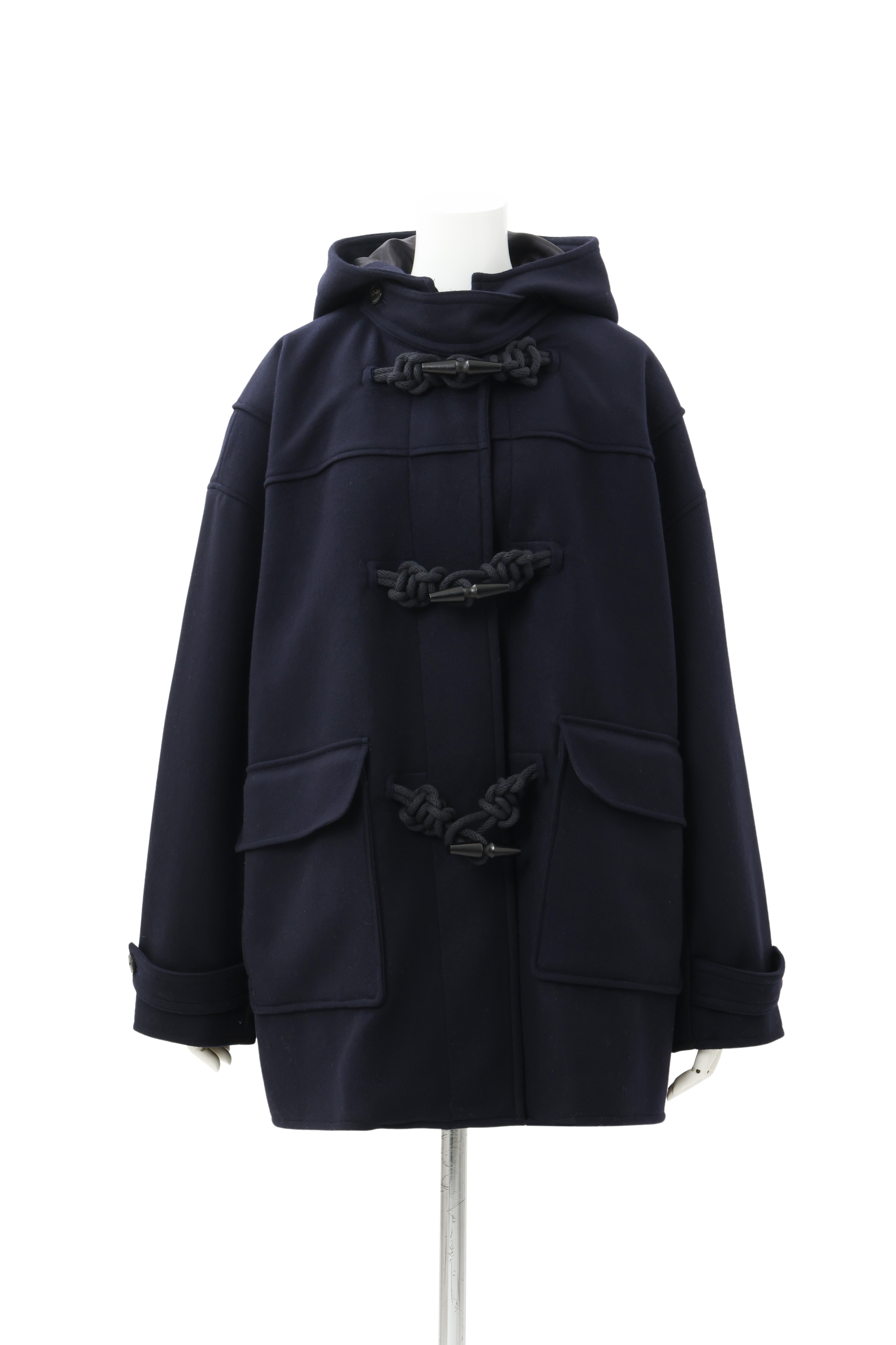 Melton duffle coat - Navy