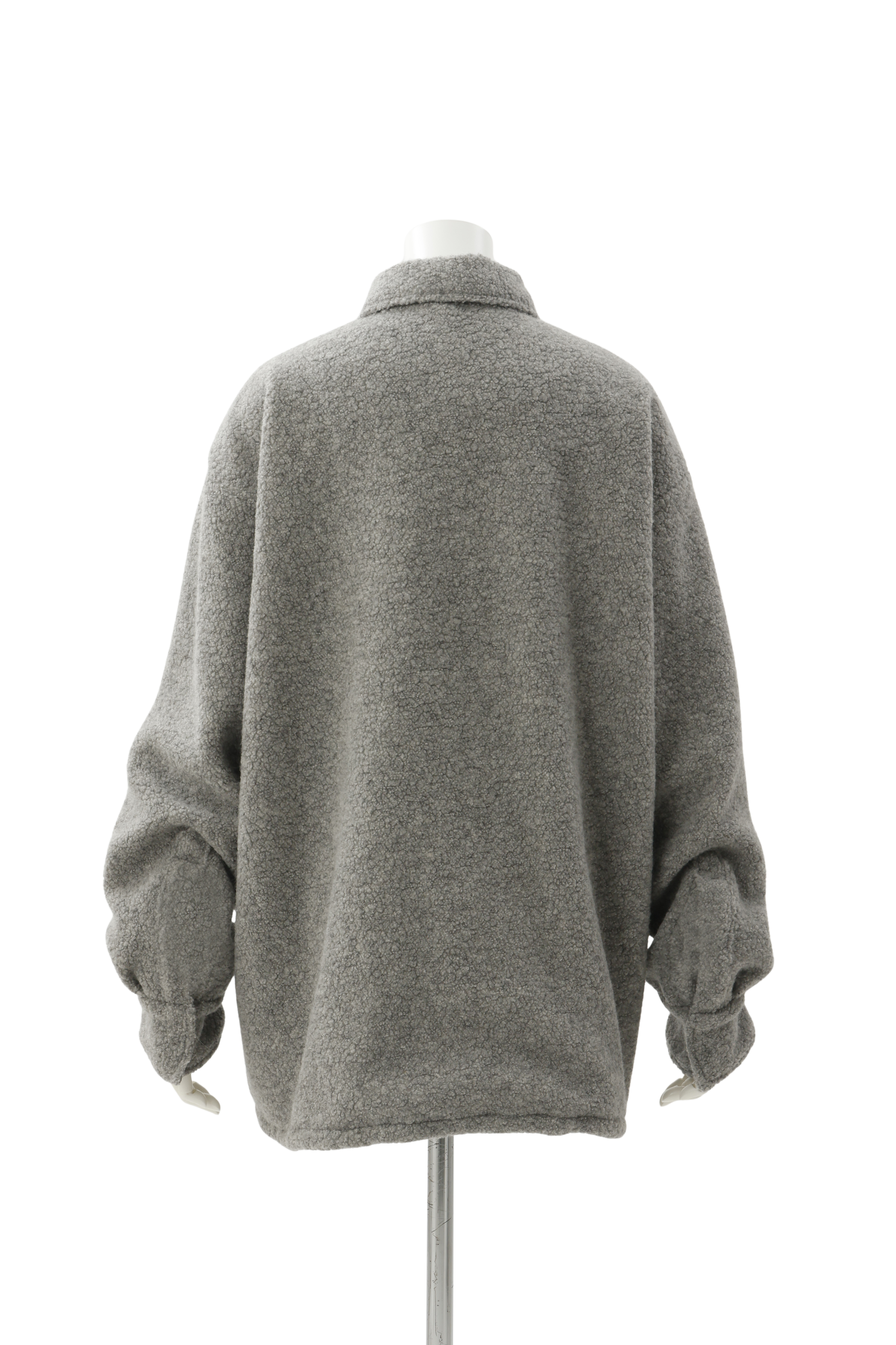 Boa fleece shirt jacket - Gray