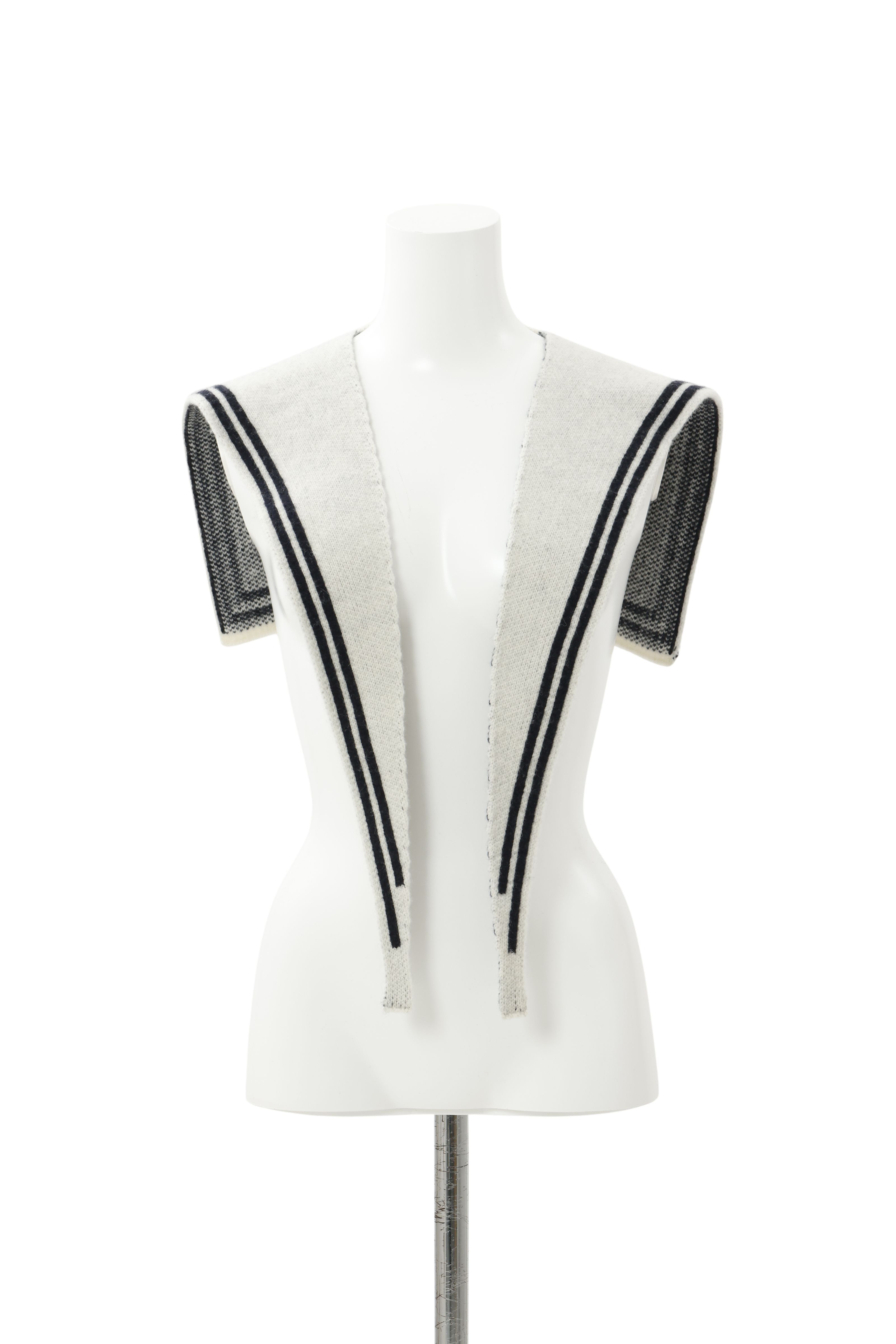 Knit sailor collar - Ivory