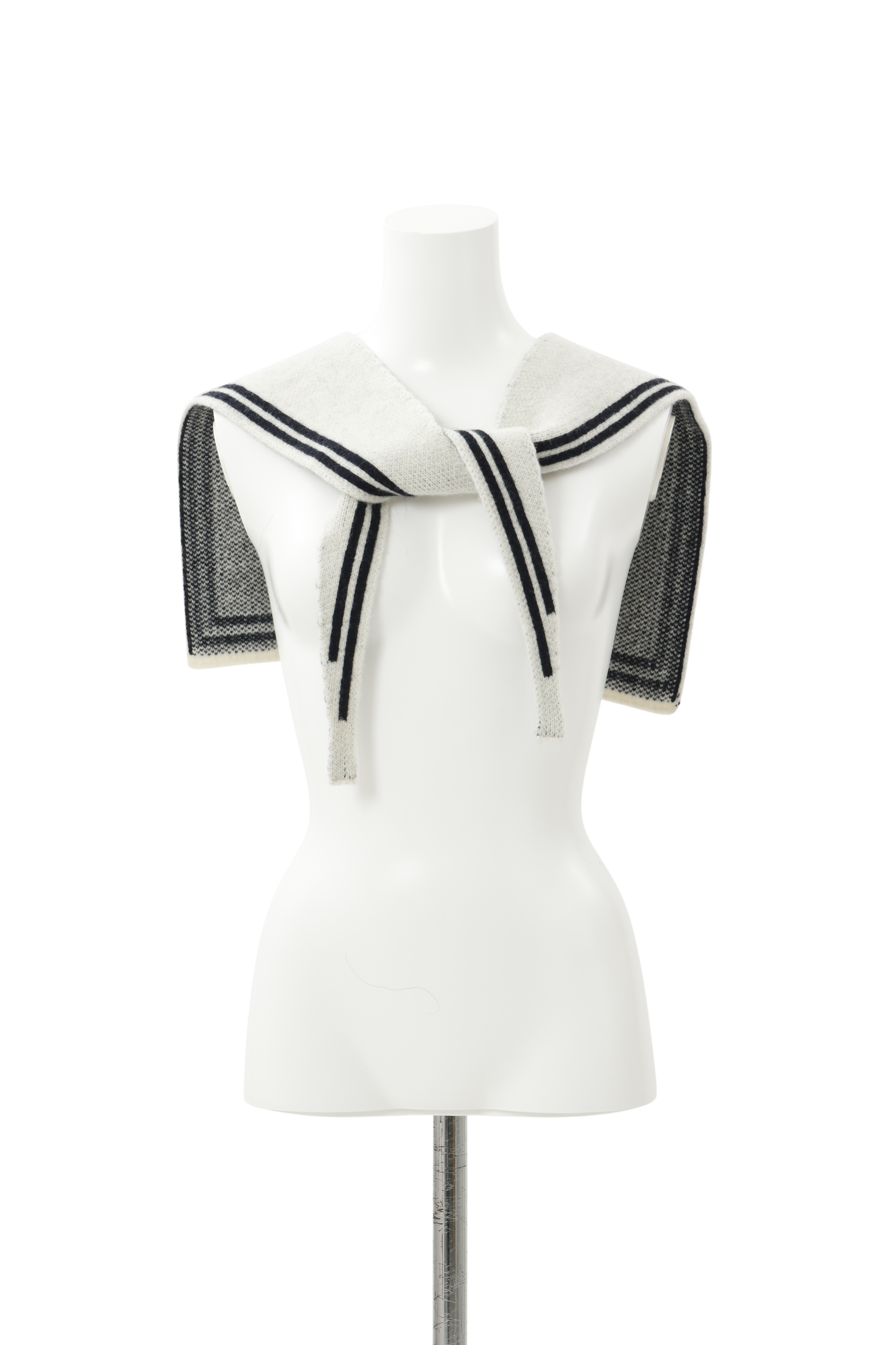 Knit sailor collar - Ivory