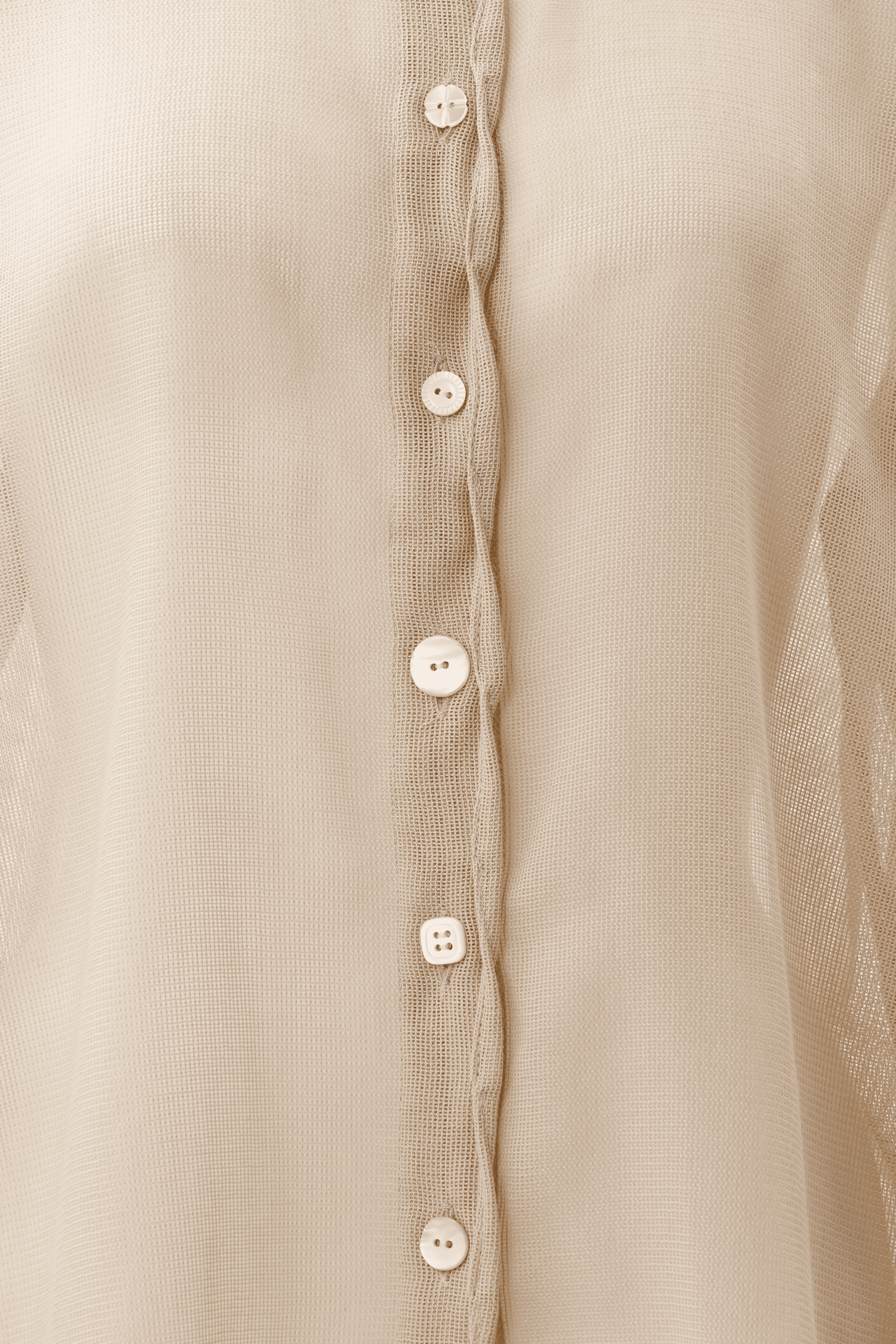 Twist edge karami shirt - Beige