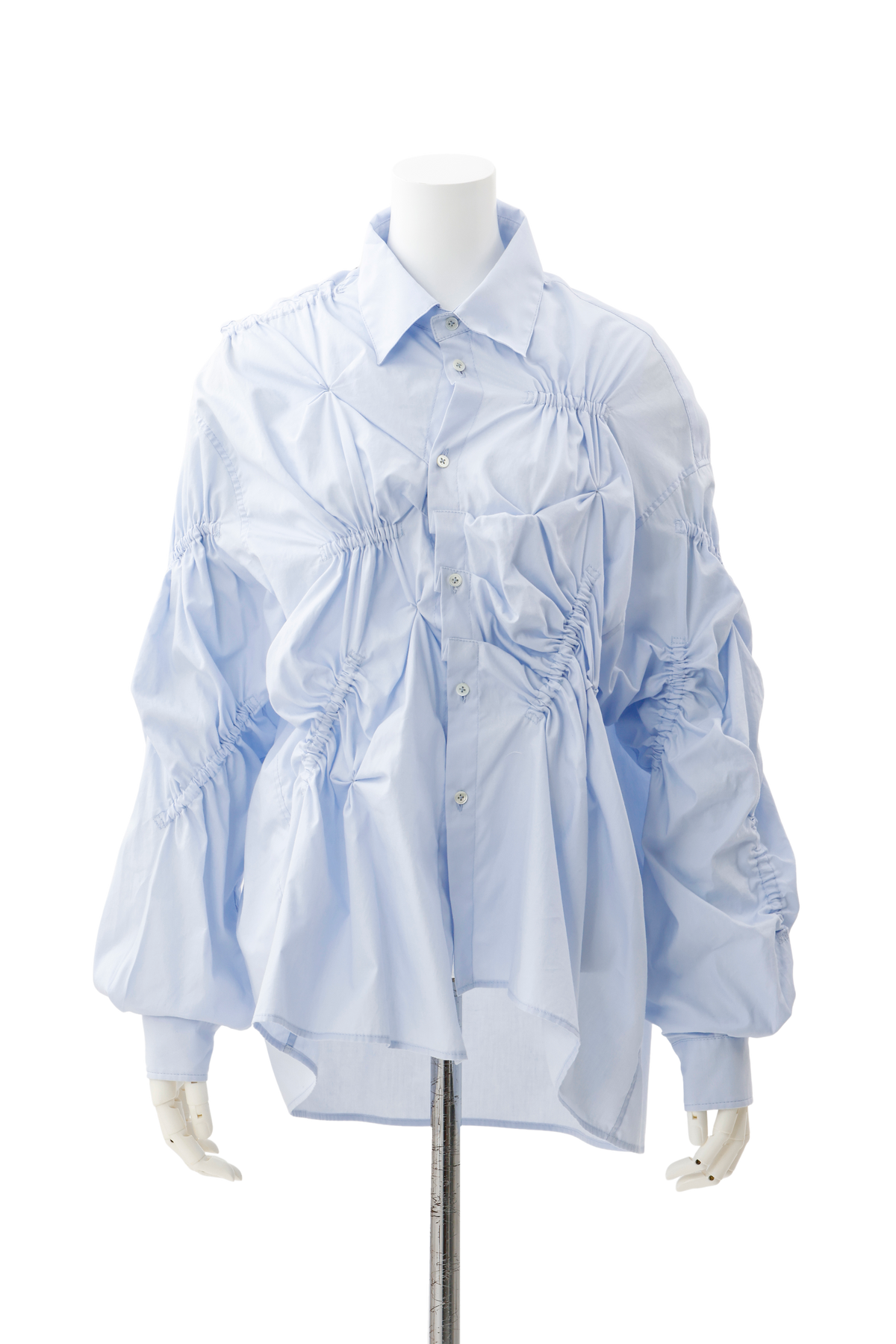 Drape deformation shirt - Blue