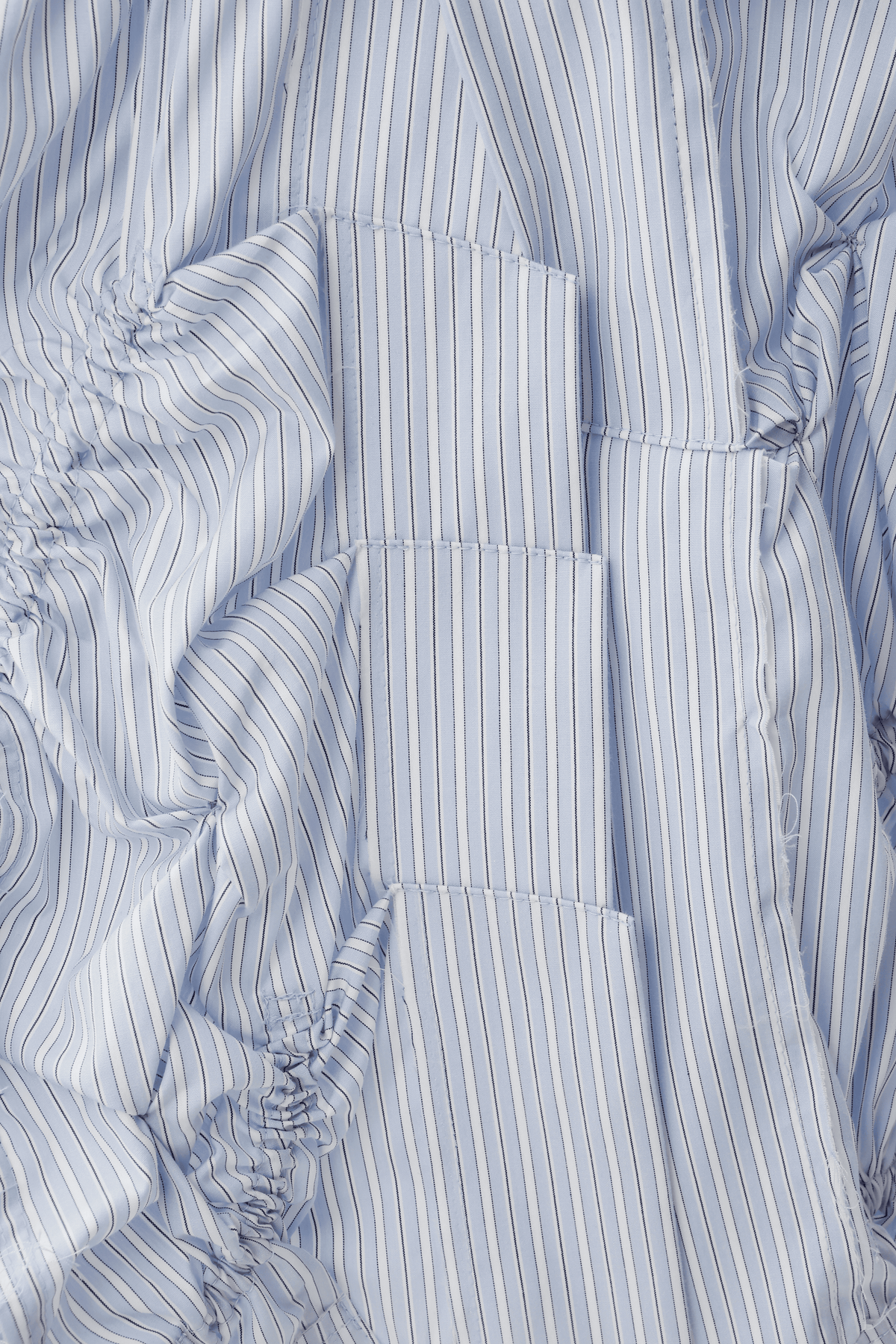 Drape deformation wrap skirt - Blue