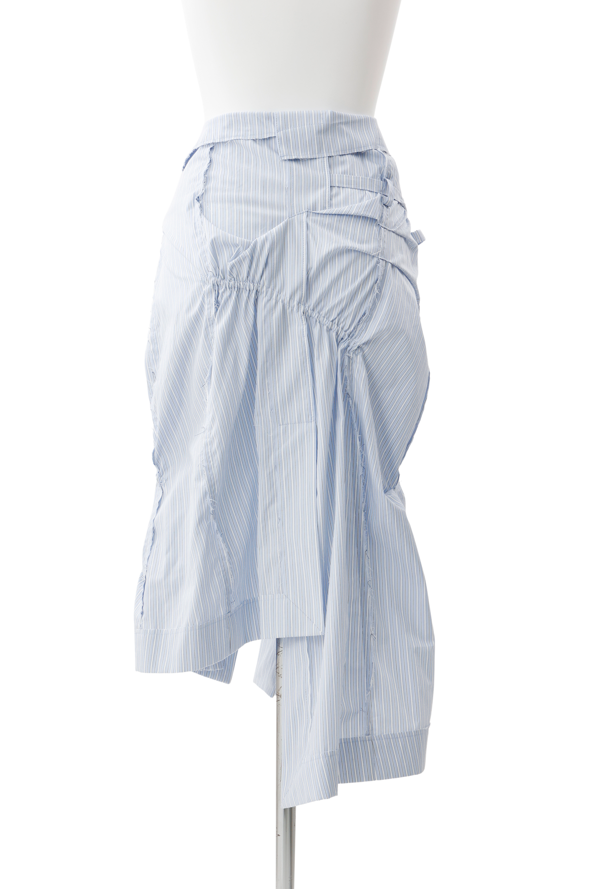 Drape deformation wrap skirt - Blue
