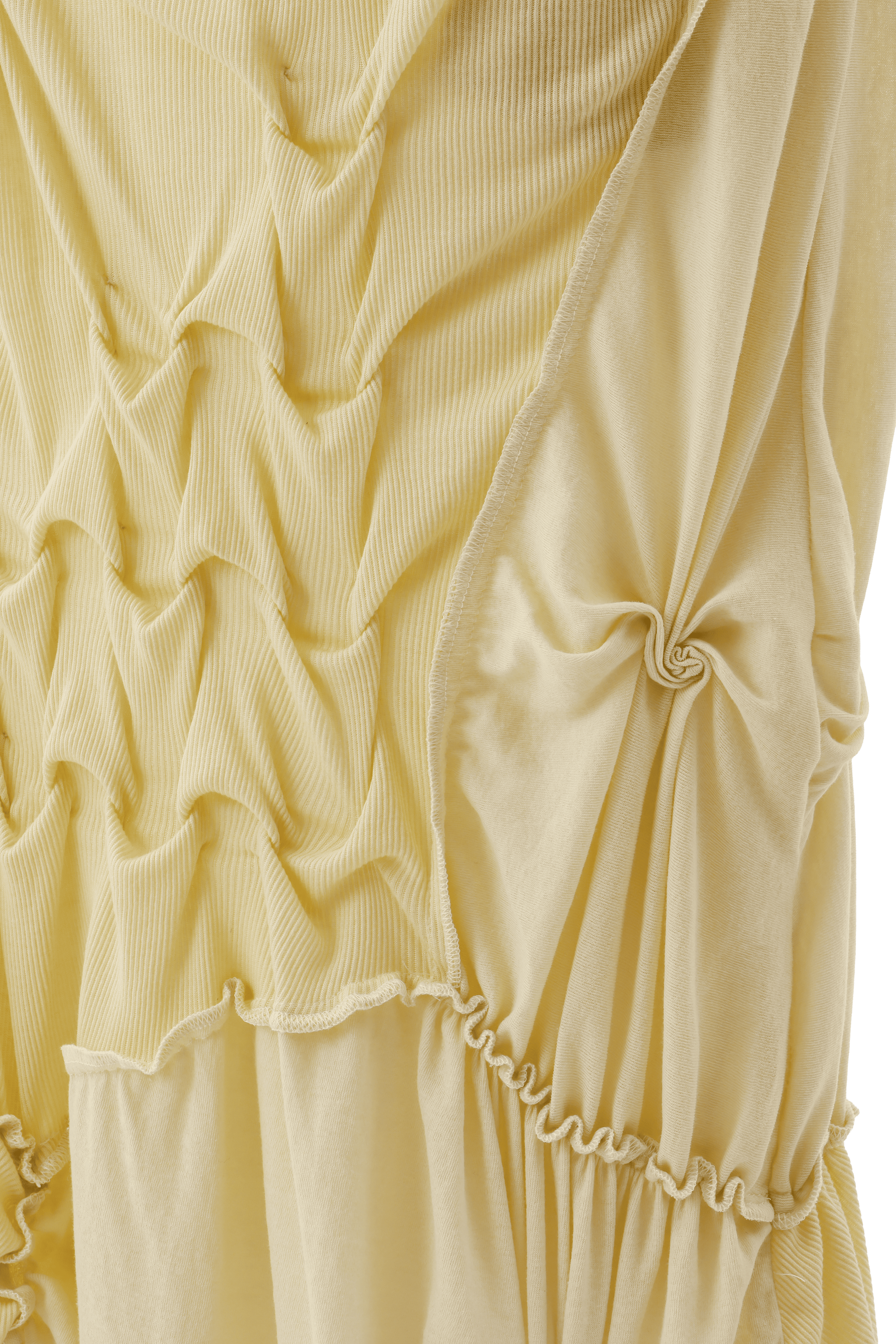 Sheer long skirt - Yellow