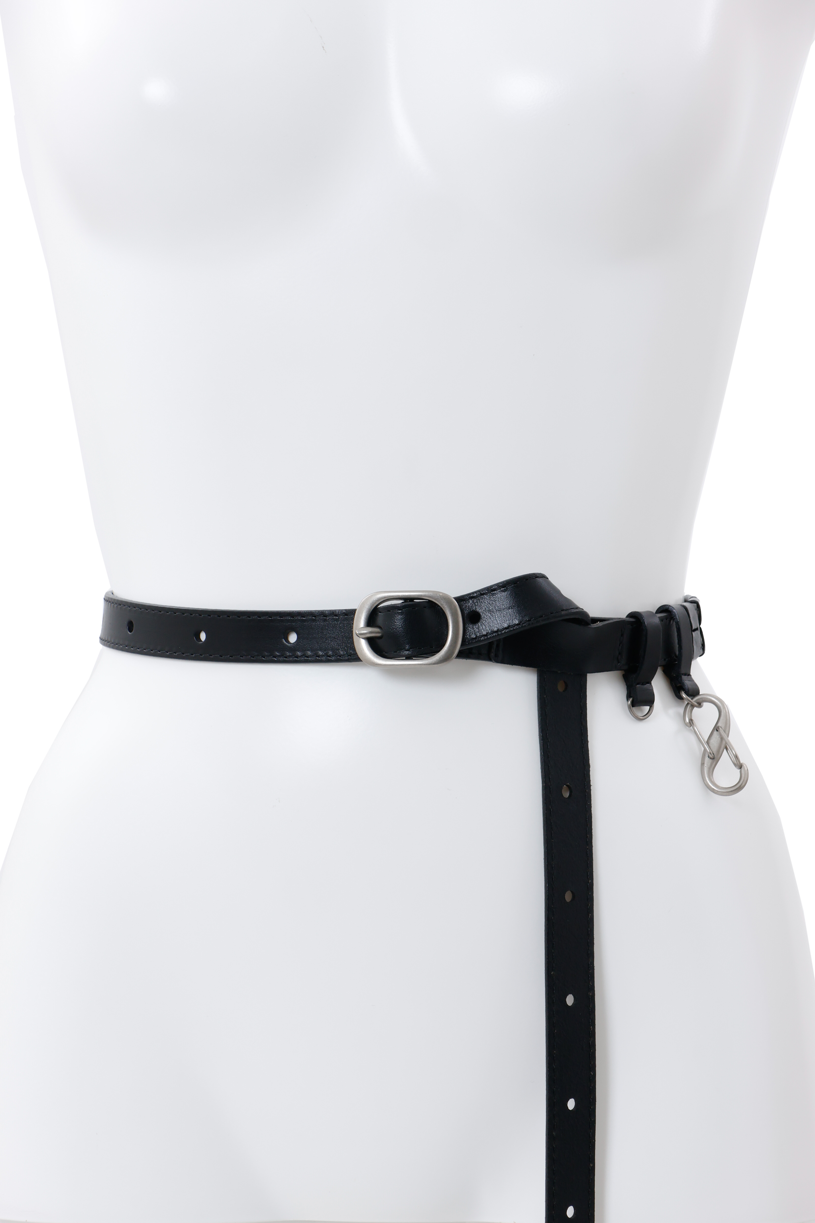Herringbone three way belt - Black