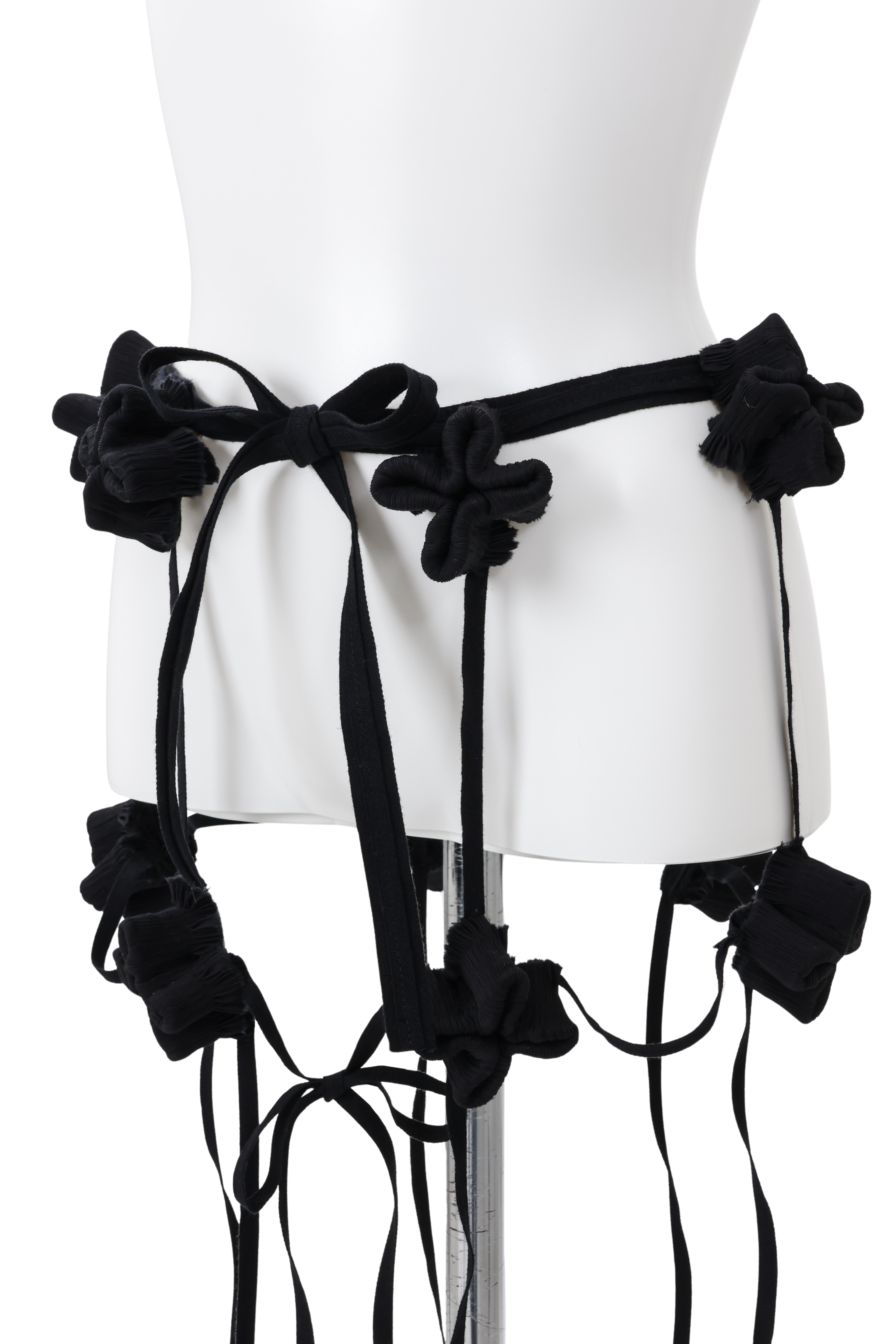 Preater bloom skirt - ribbon - Black