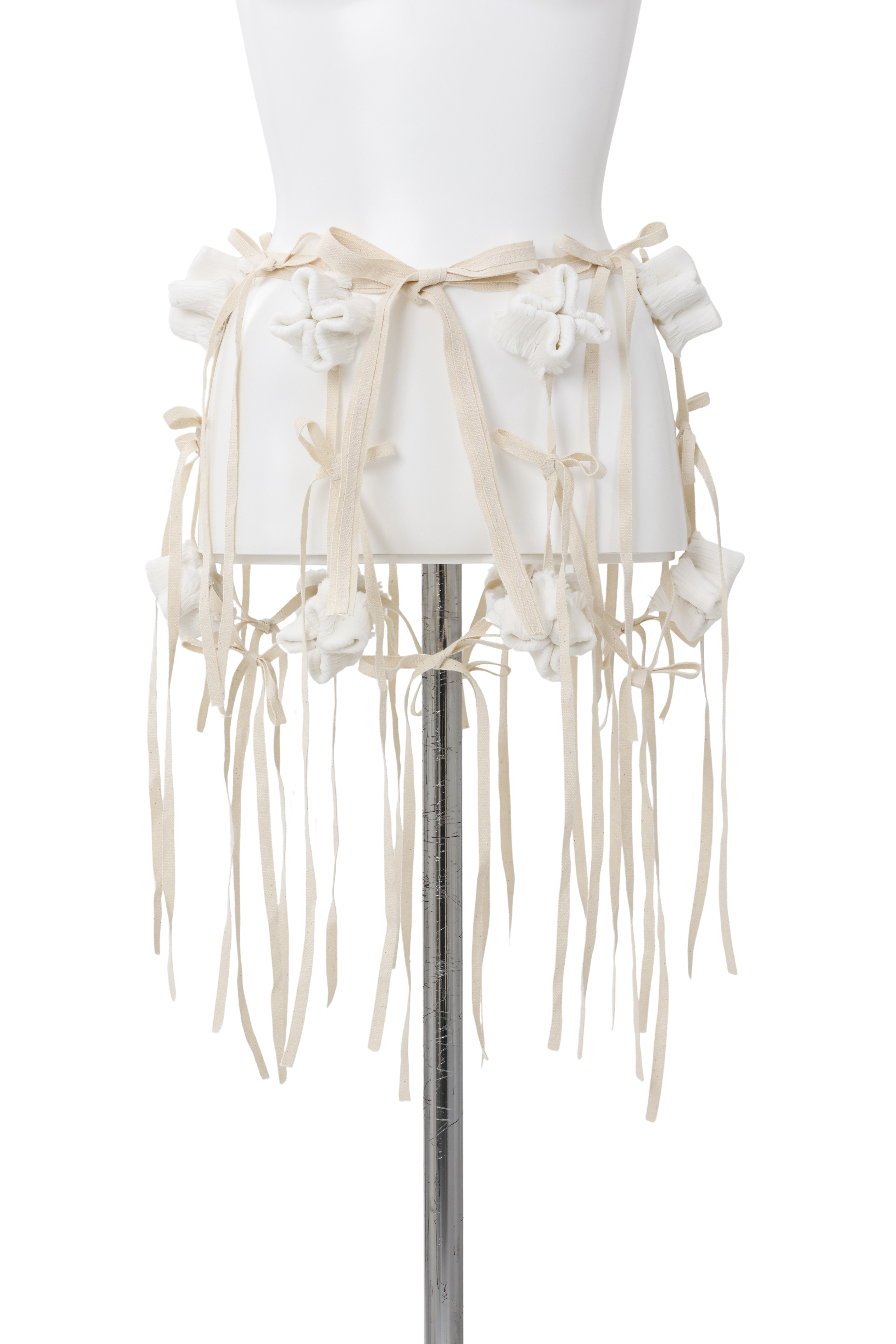 Preater bloom skirt - ribbon - White