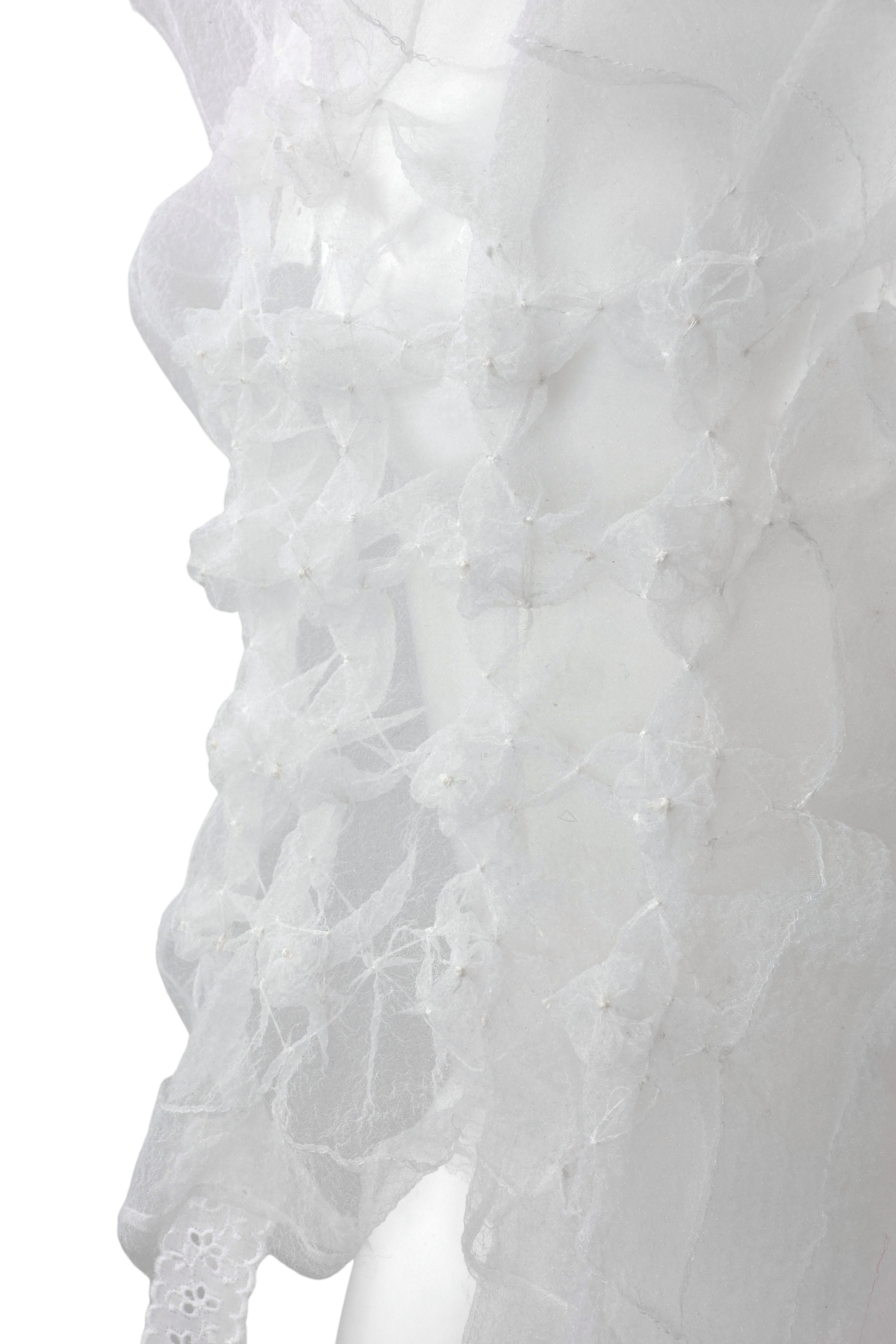 Crepe bustier - White