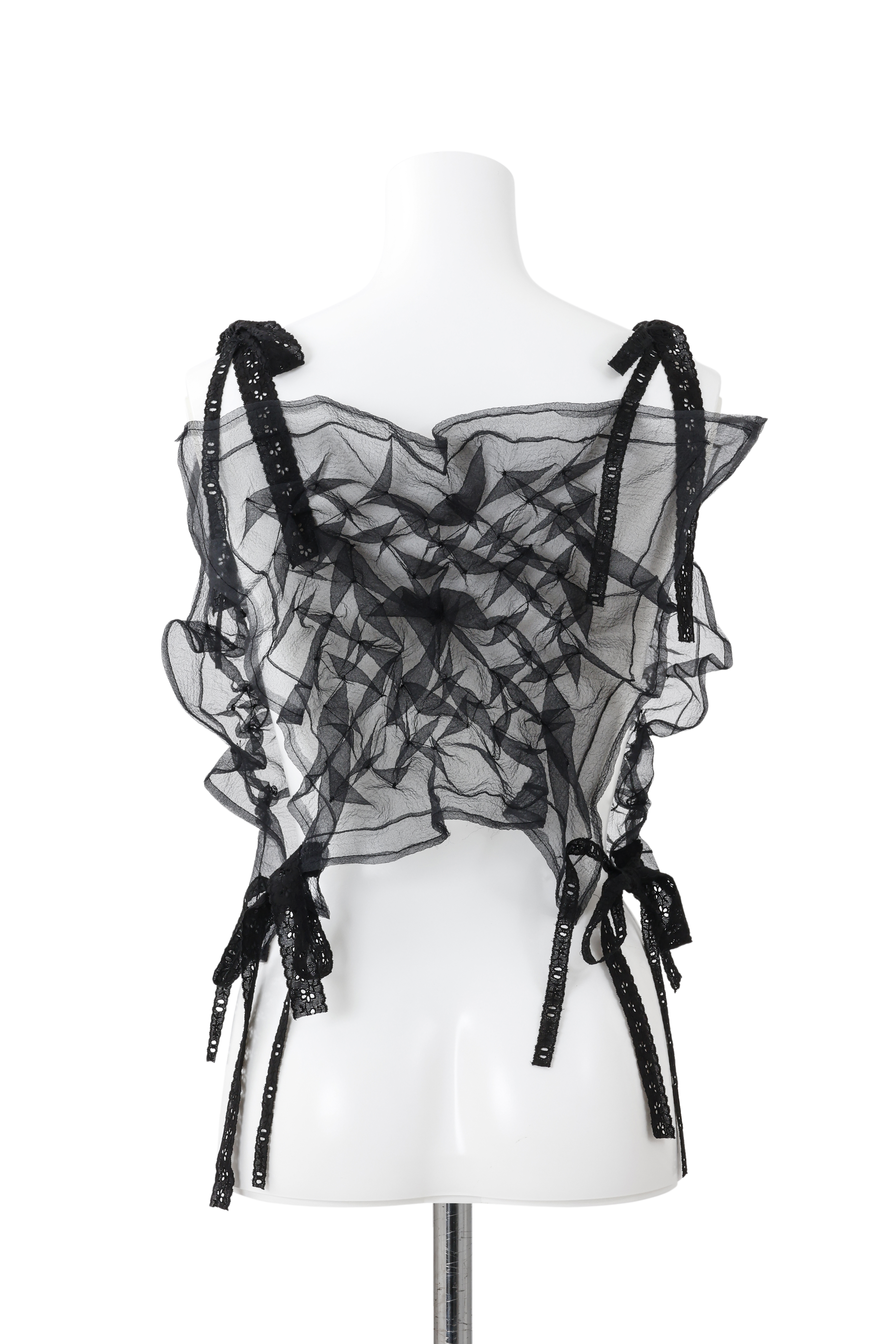 Crepe bustier - Black
