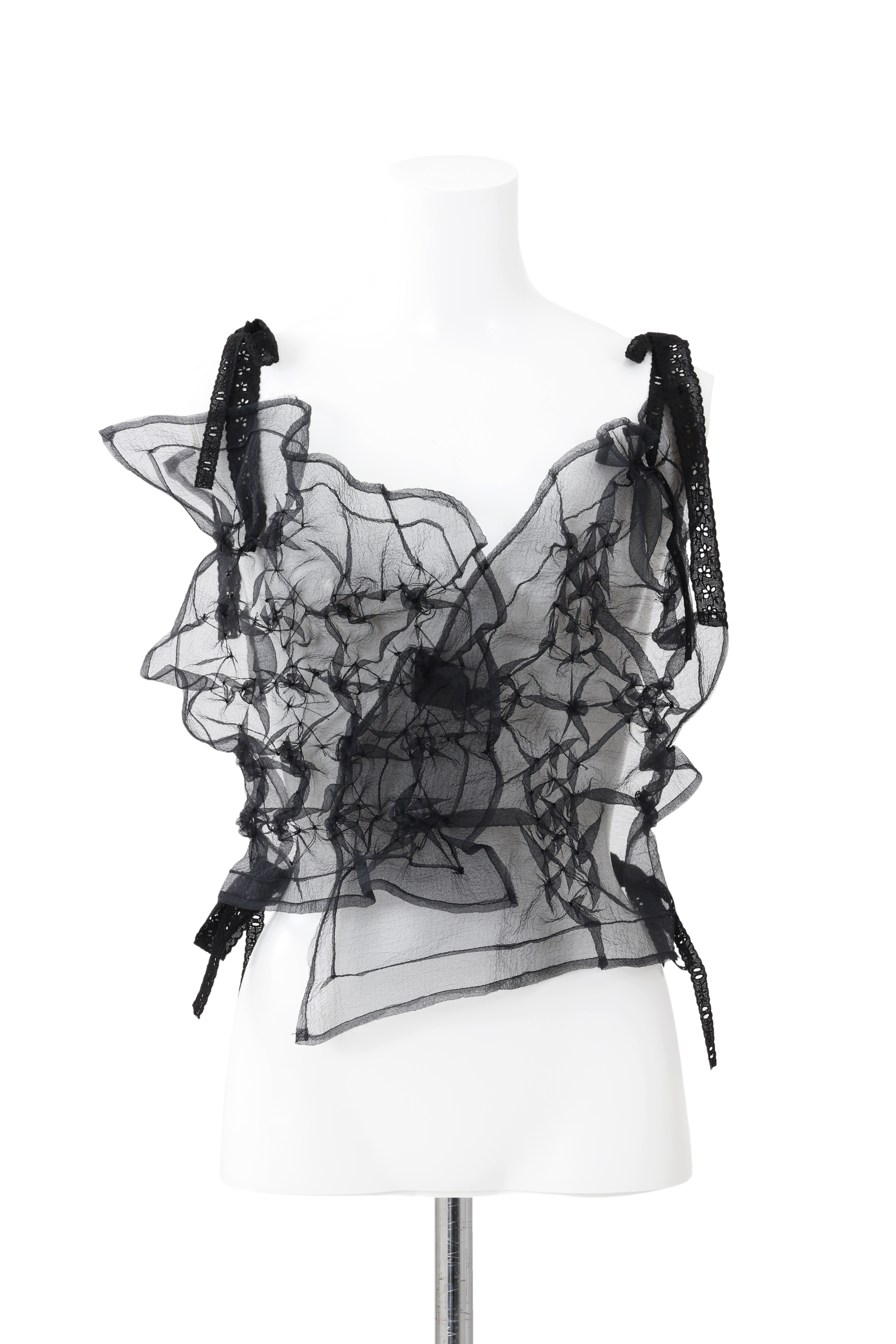Crepe bustier - Black