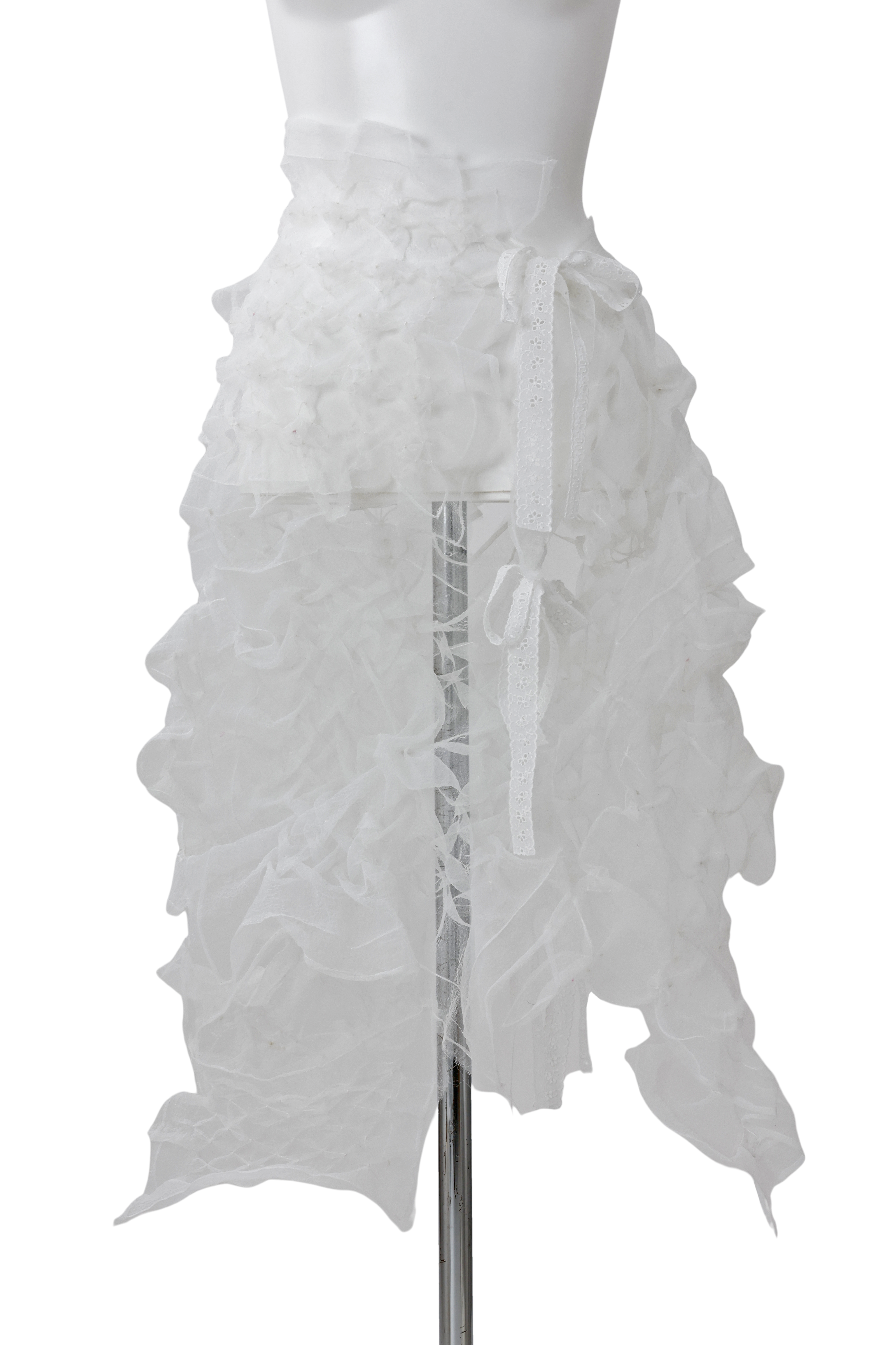 Crepe skirt - White