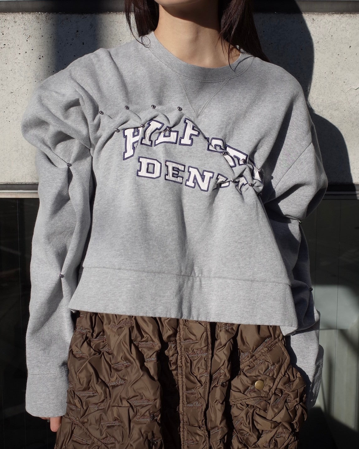 ATELIER by Create Clair / Remake Front Short Sweat - Mulch