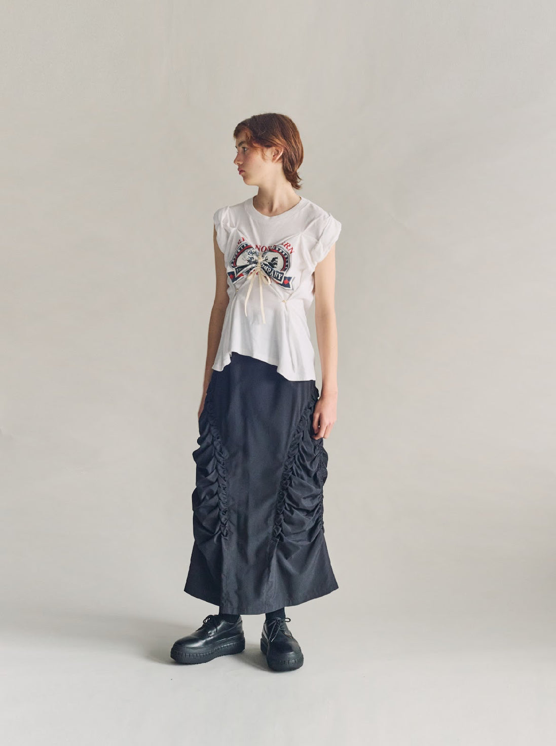 ATELIER by Create Clair / Vintage gather T shirt