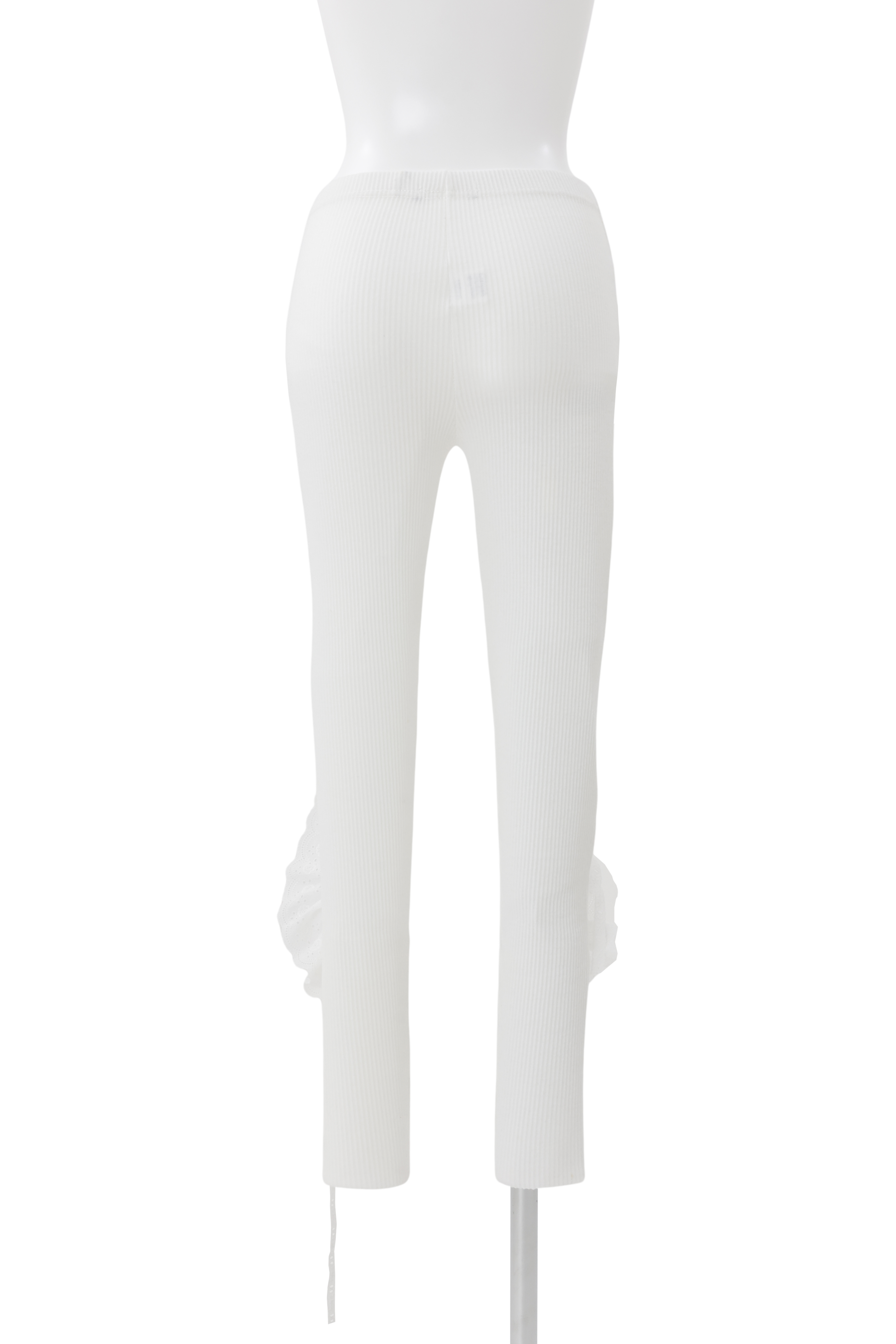 Lace bijou leggings - White