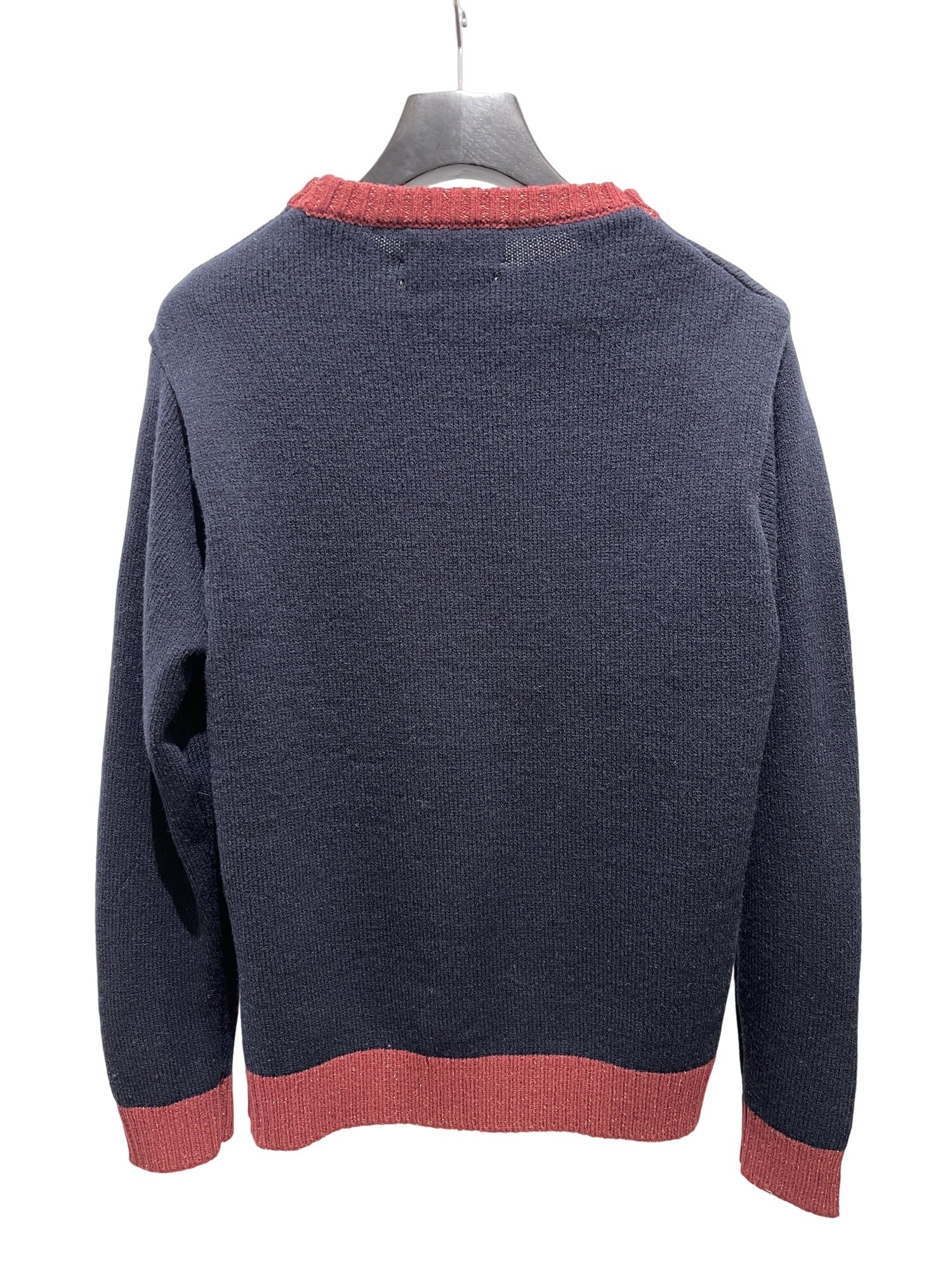 Nutcracker embroidery knit - Navy