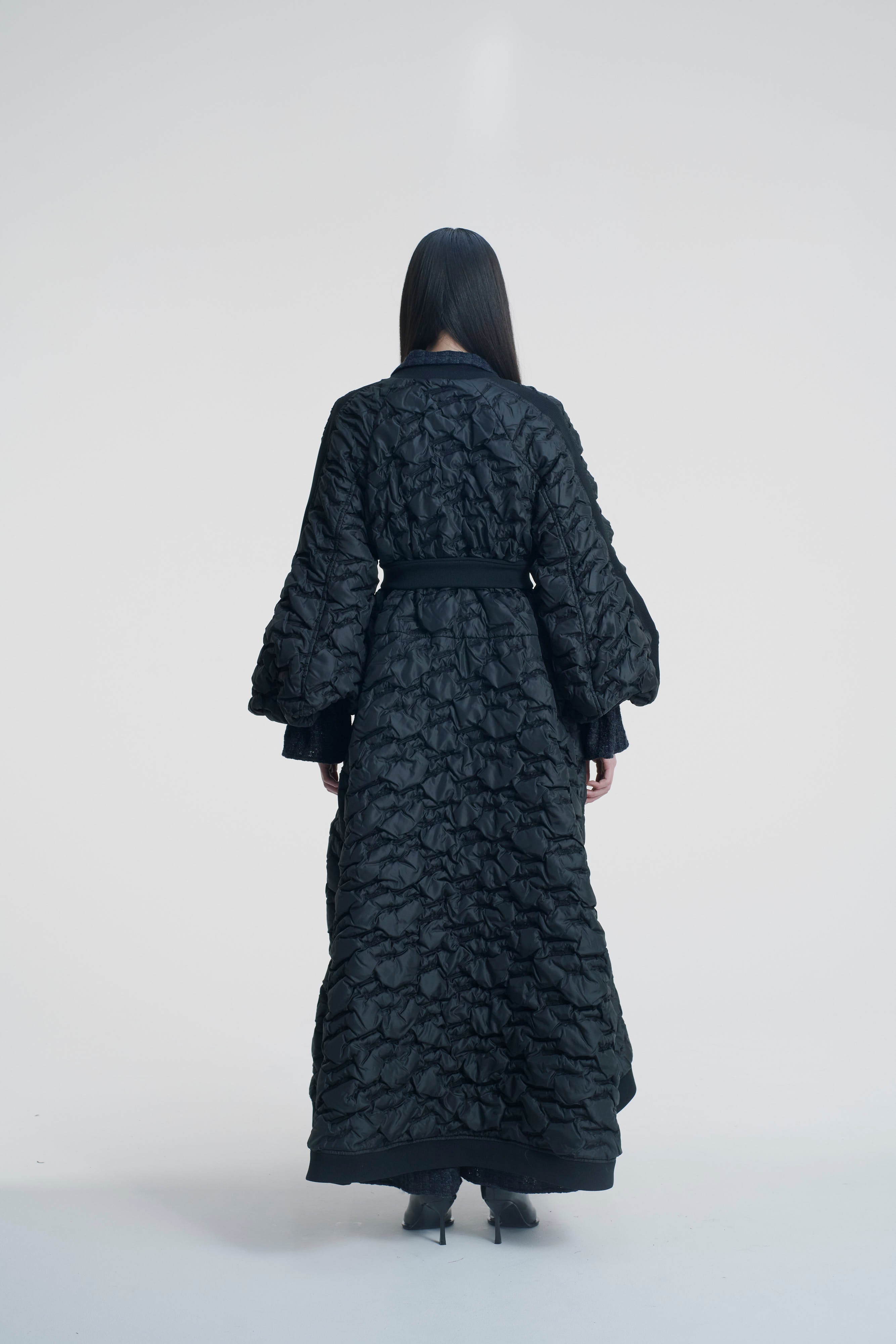 Military long jacket ‐ Black