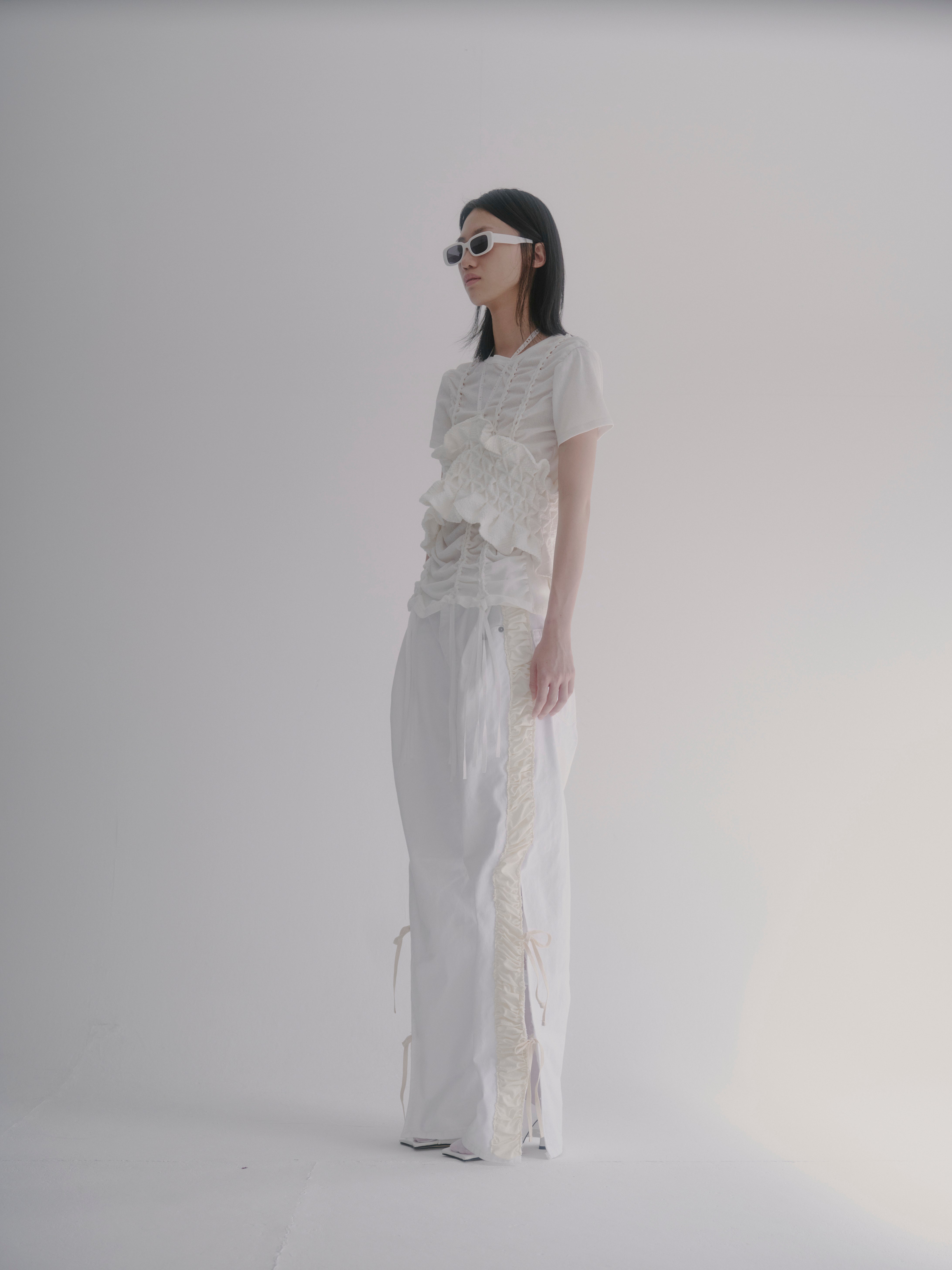 Knitting T-shirt - White
