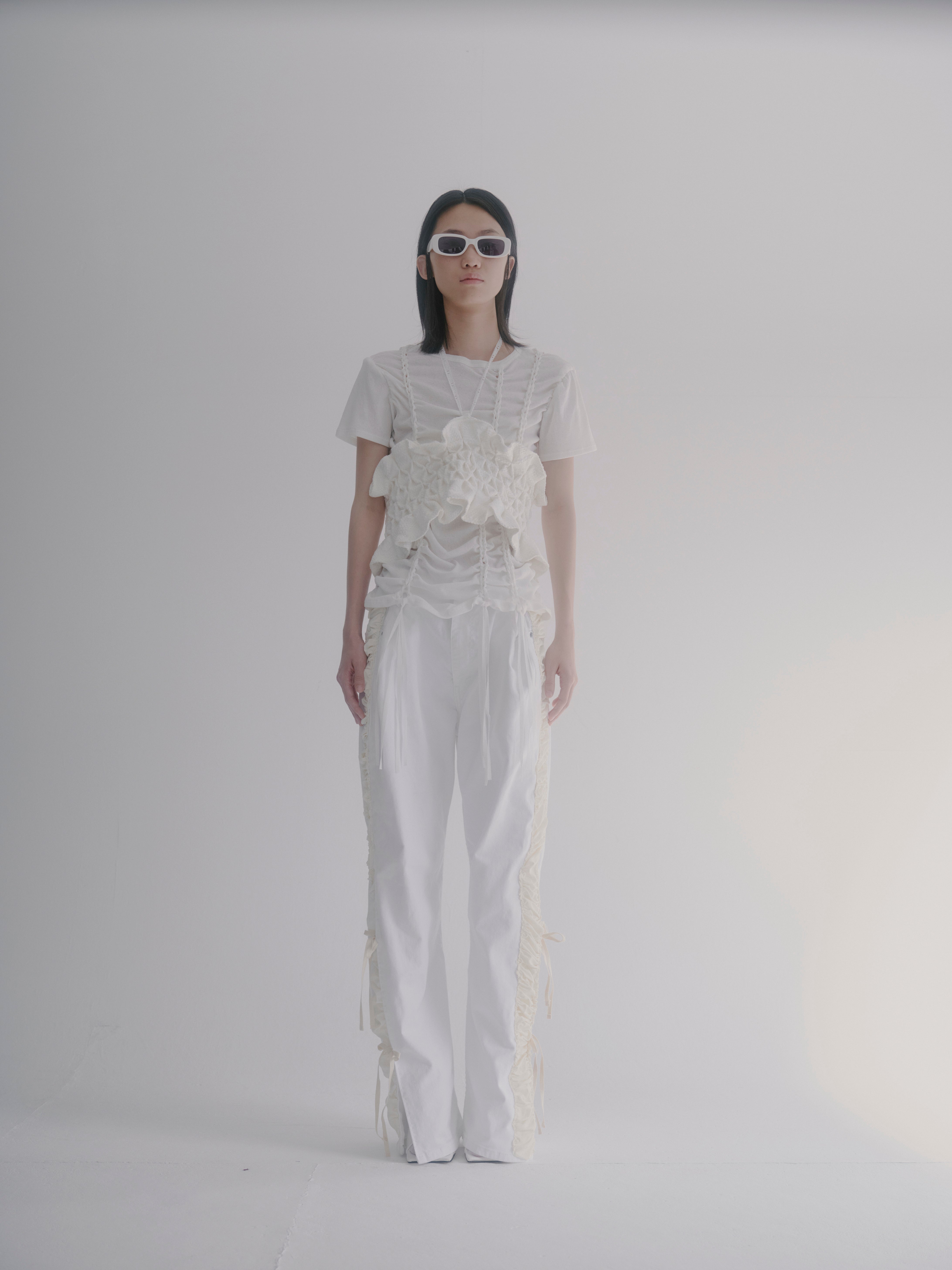 Knitting T-shirt - White