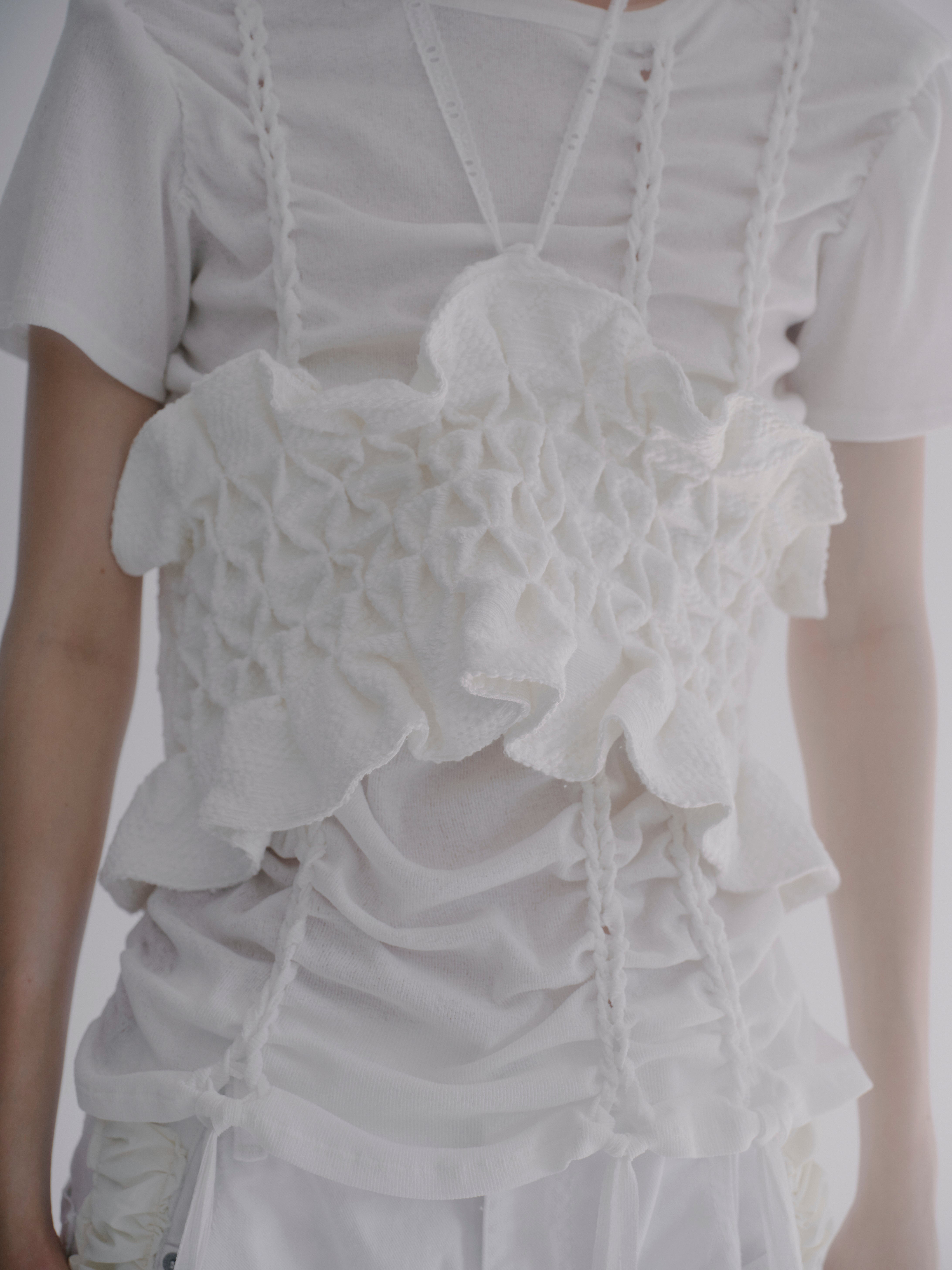 Knitting T-shirt - White
