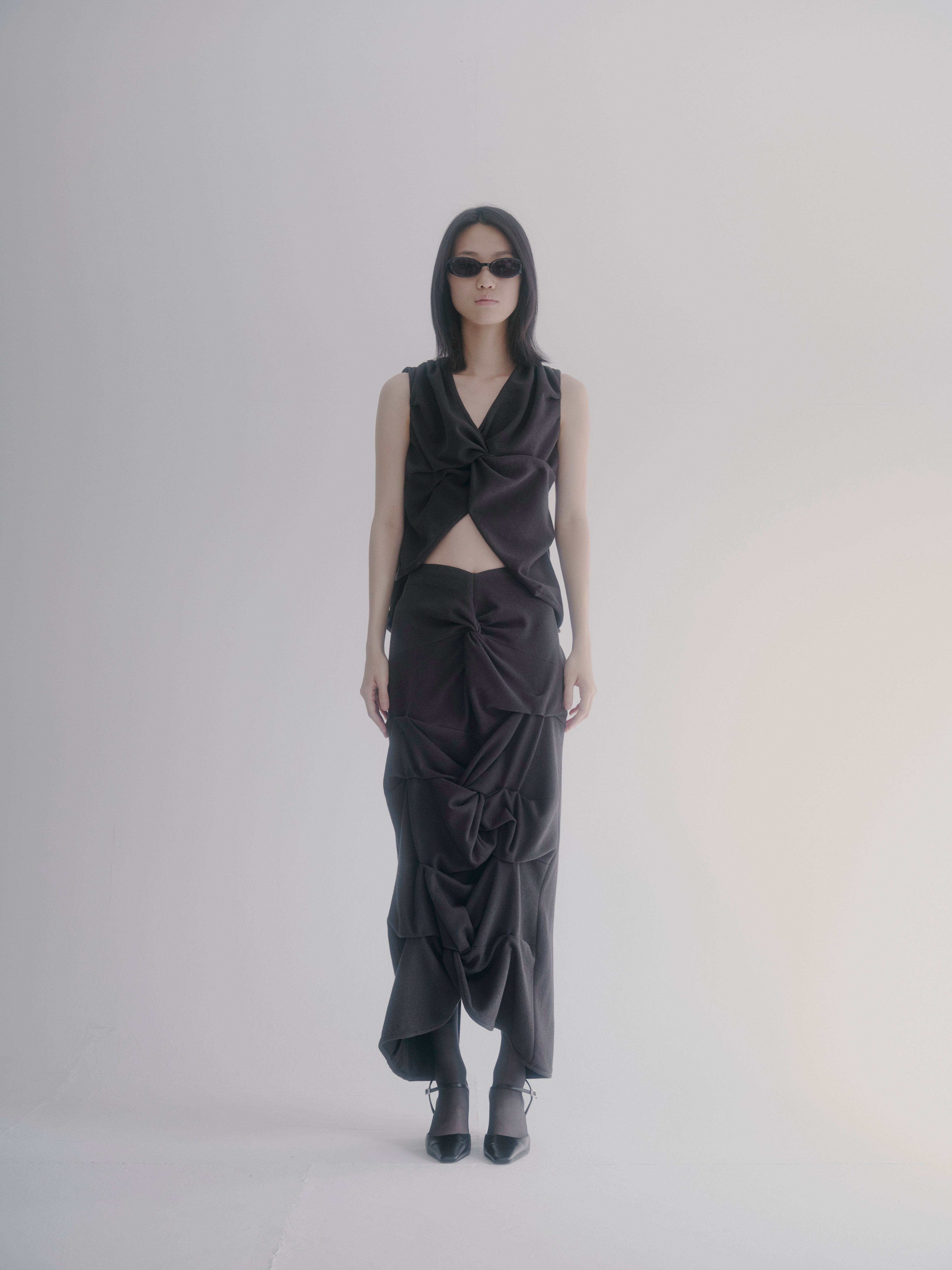 Design twist pullover - Black