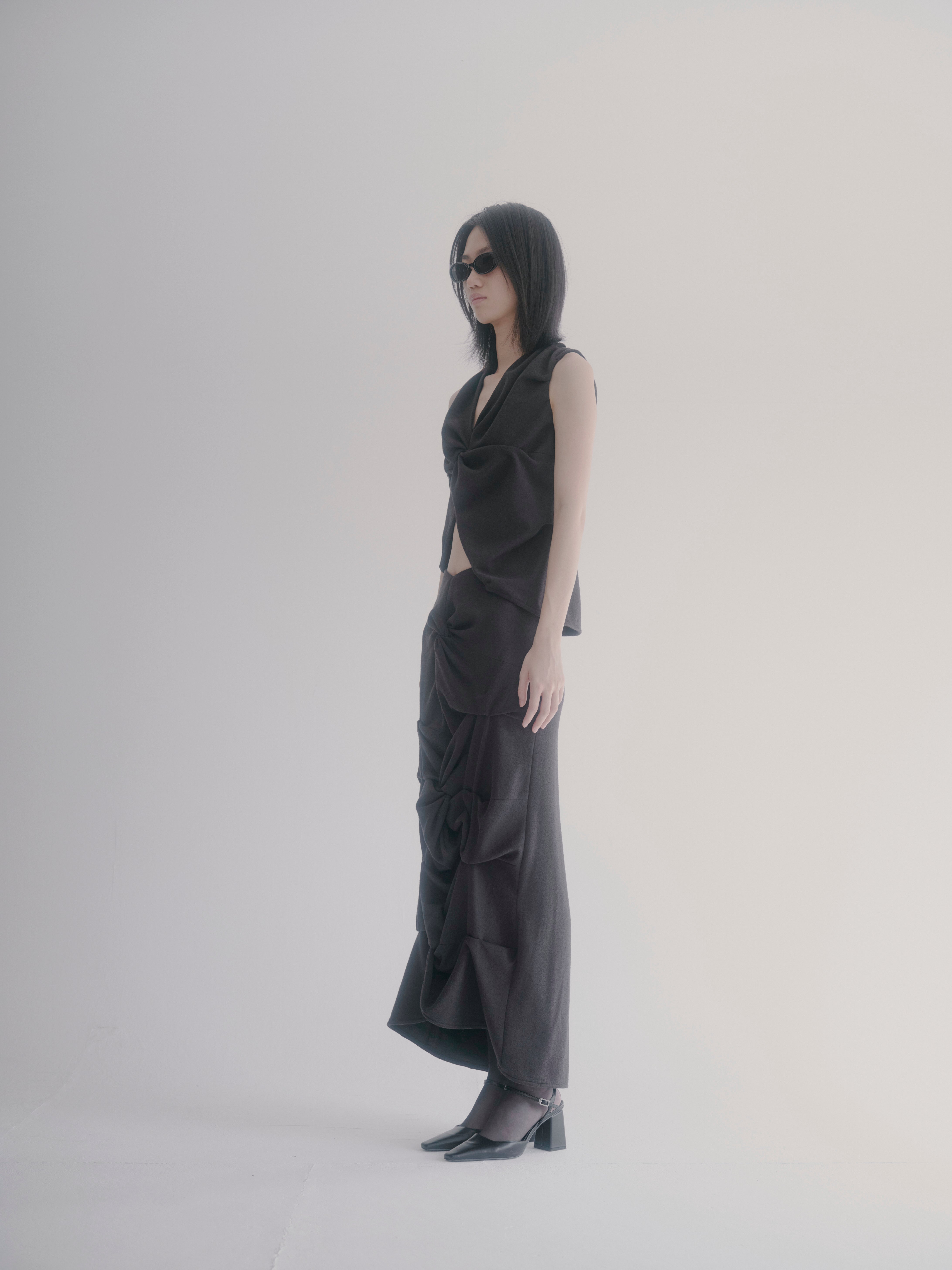 Design twist pullover - Black