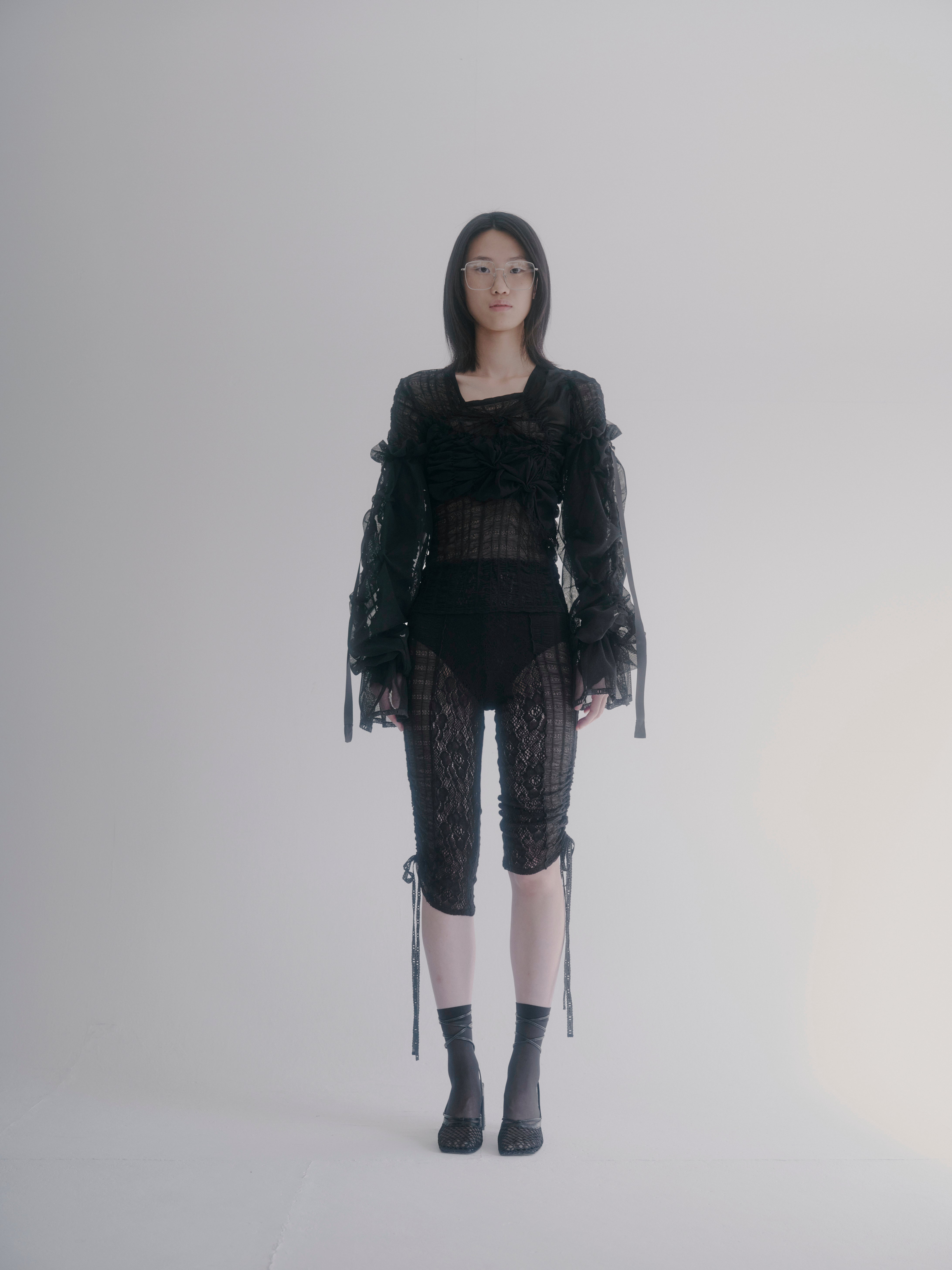 Garden bouquet pullover - Black