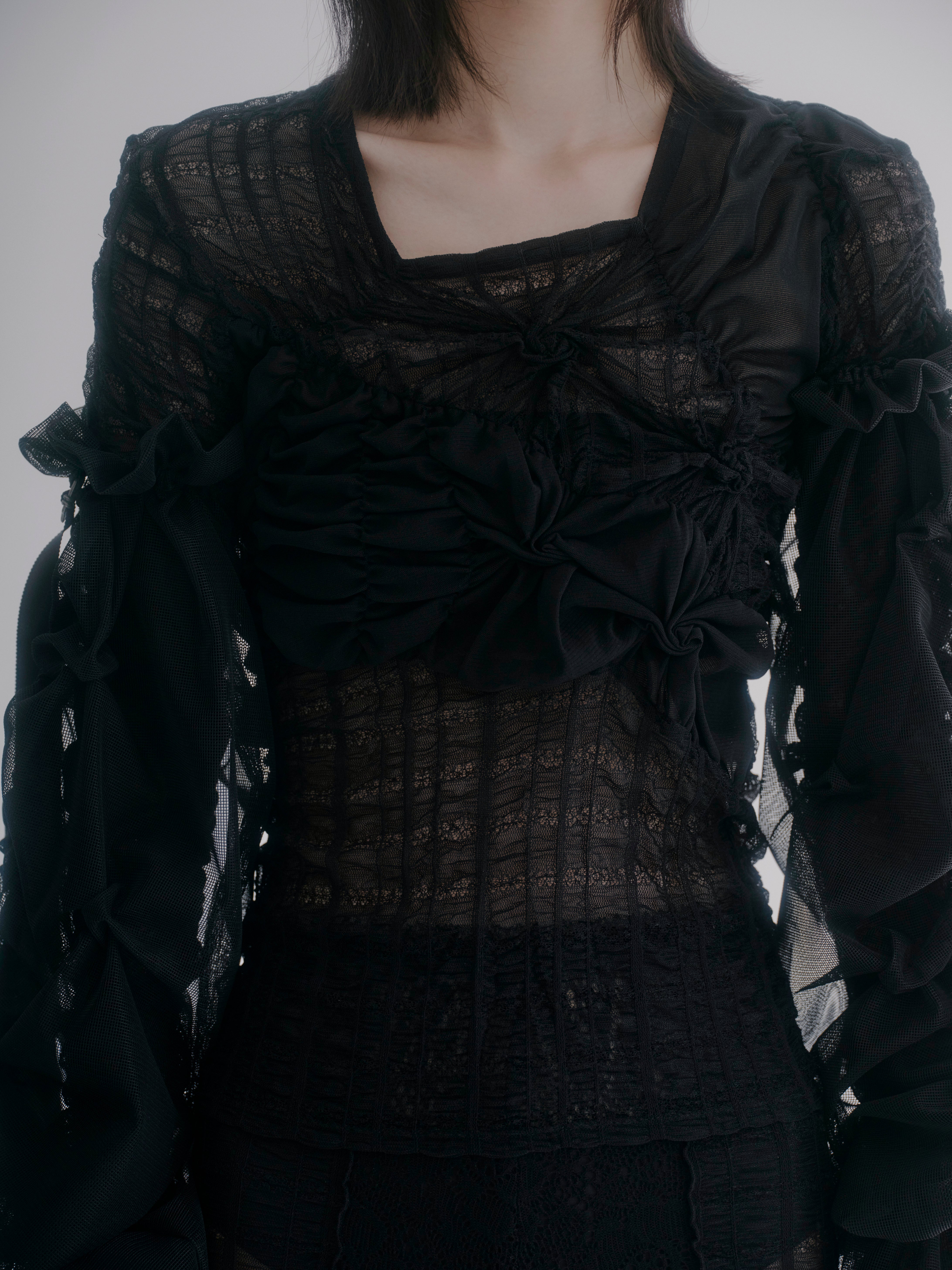 Garden bouquet pullover - Black