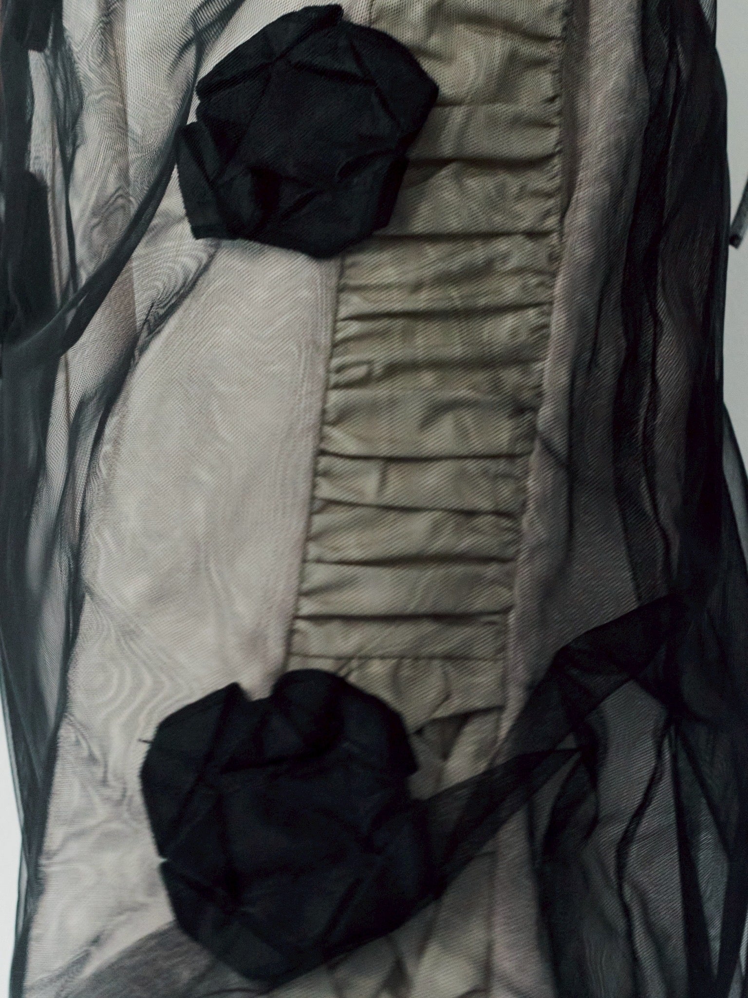 Side gather half pants - Beige