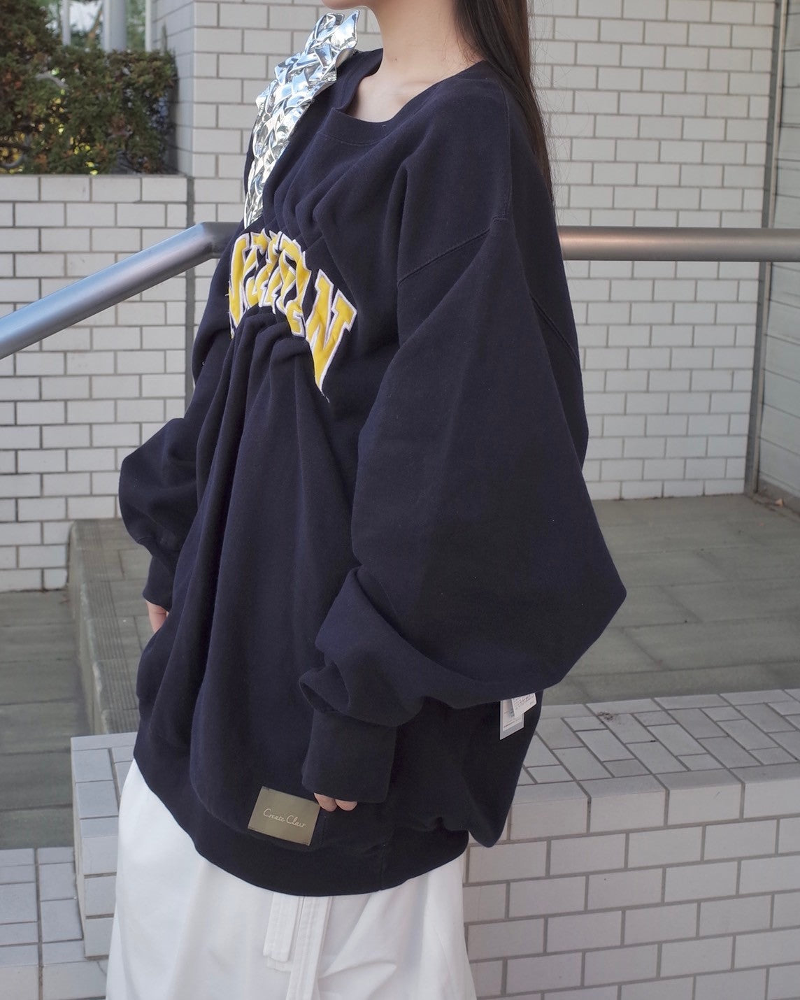ATELIER by Create Clair / Remake sweat - front - Navy