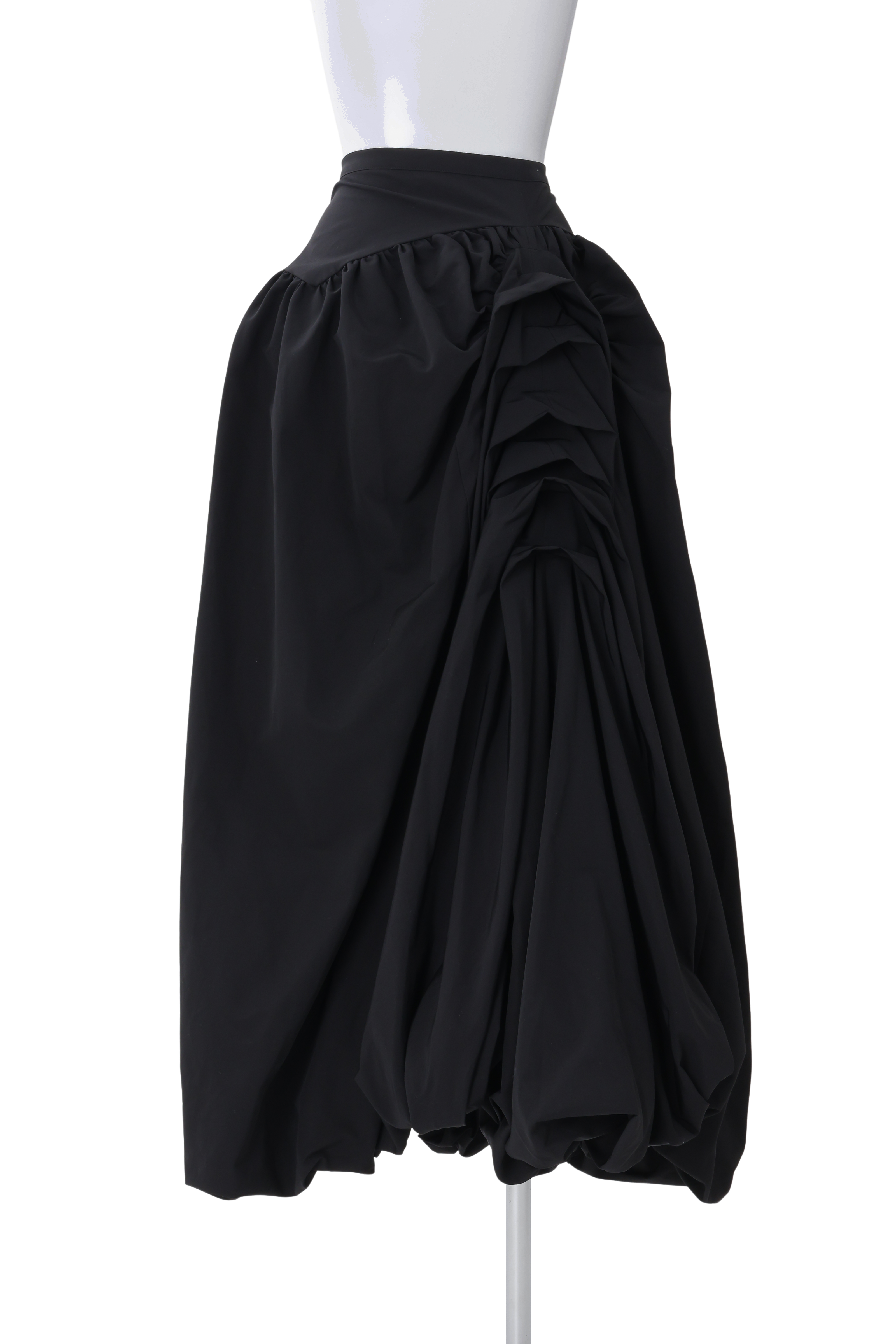 Layer tuck balloon skirt - Black