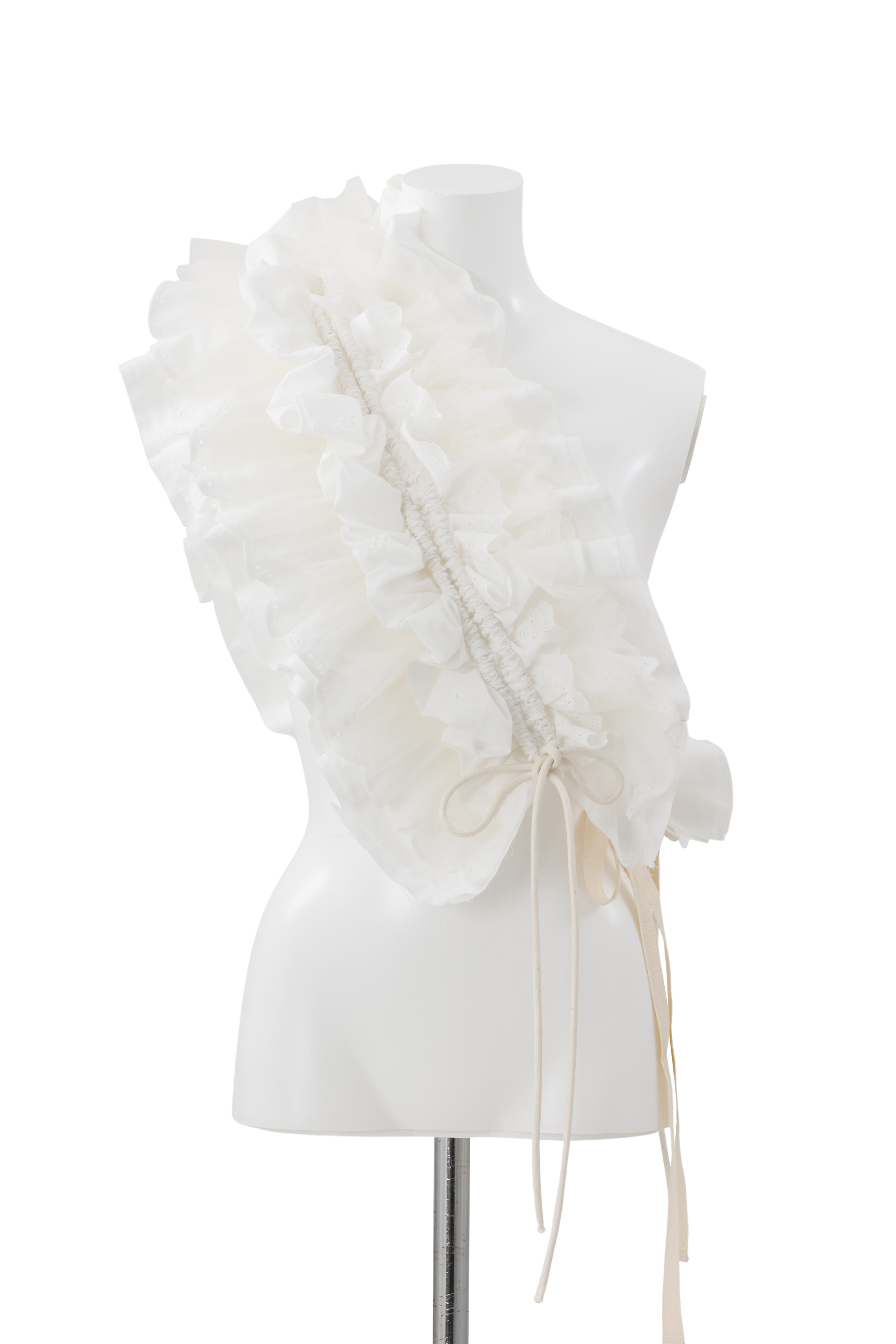 Frill vest - White