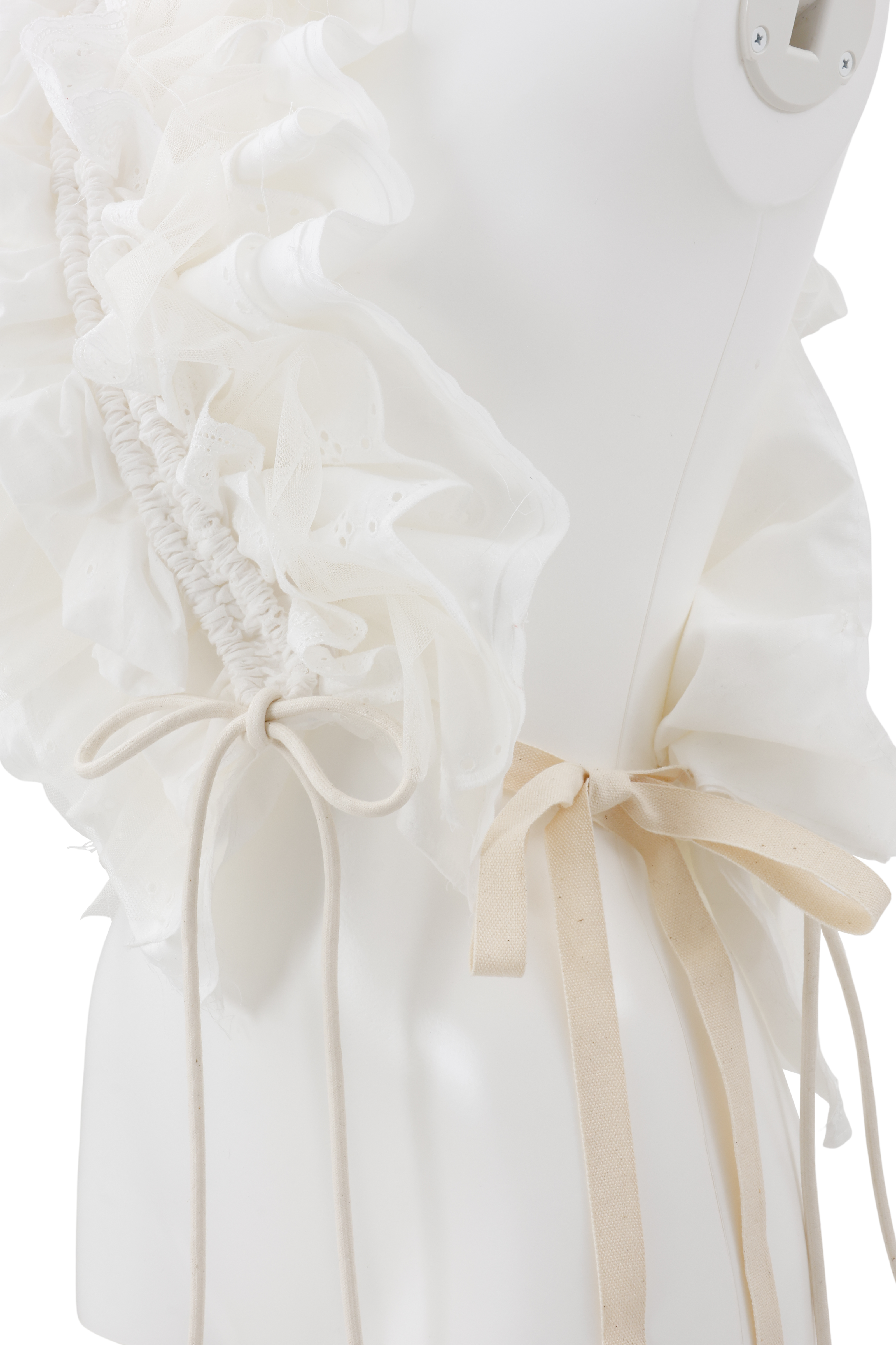 Frill vest - White