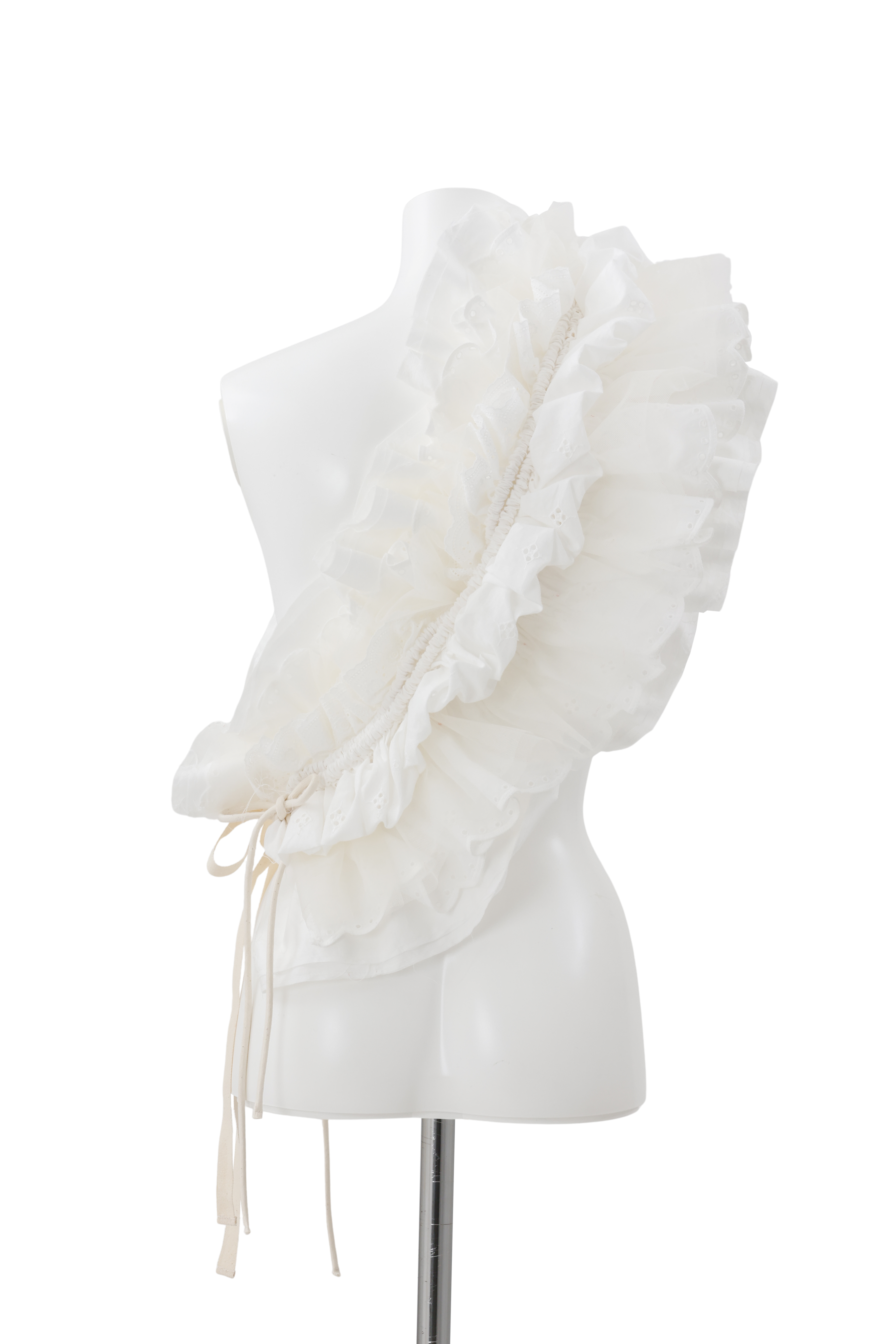 Frill vest - White