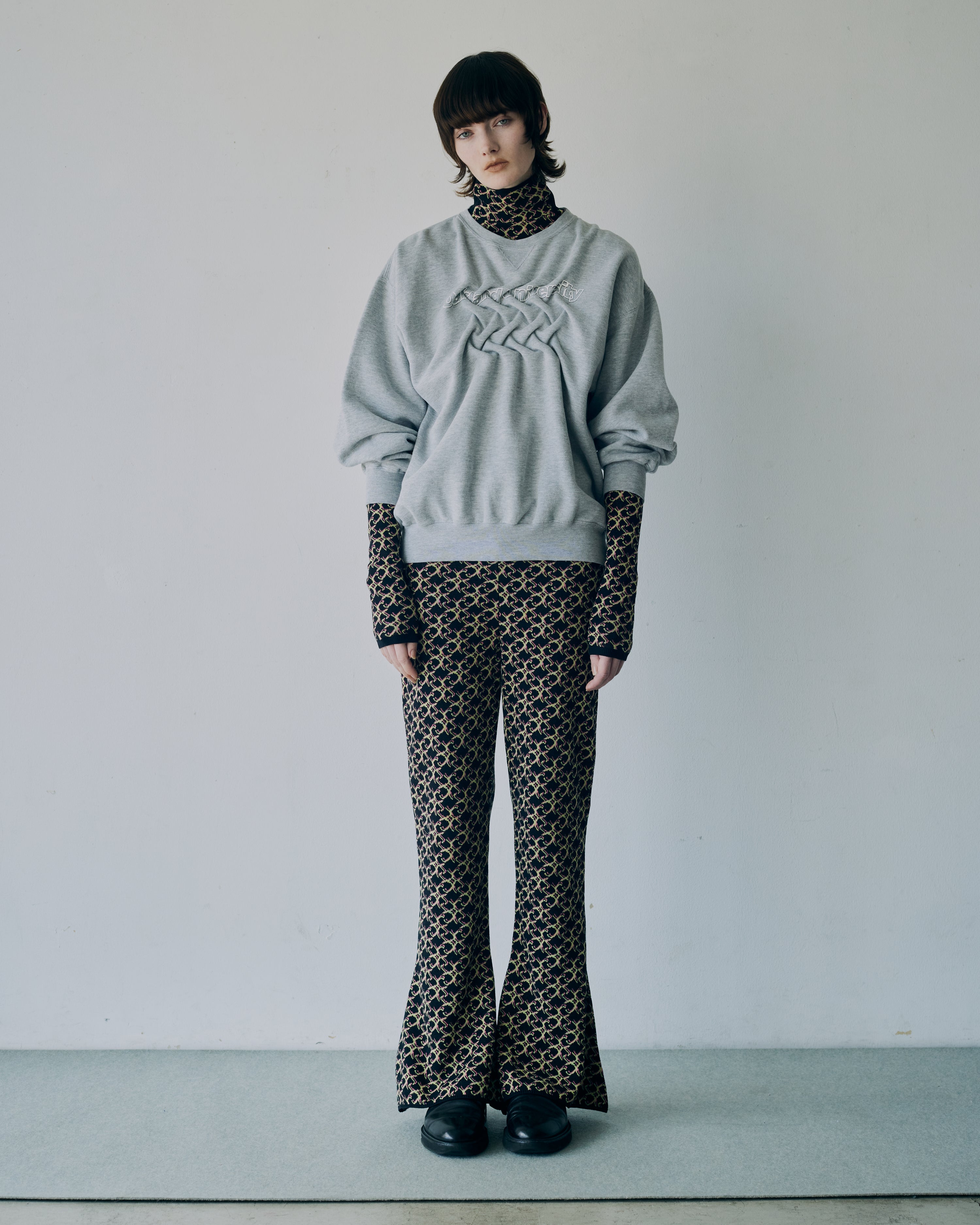 ATELIER by Create Clair / Remake Smocking Sweat - Gray