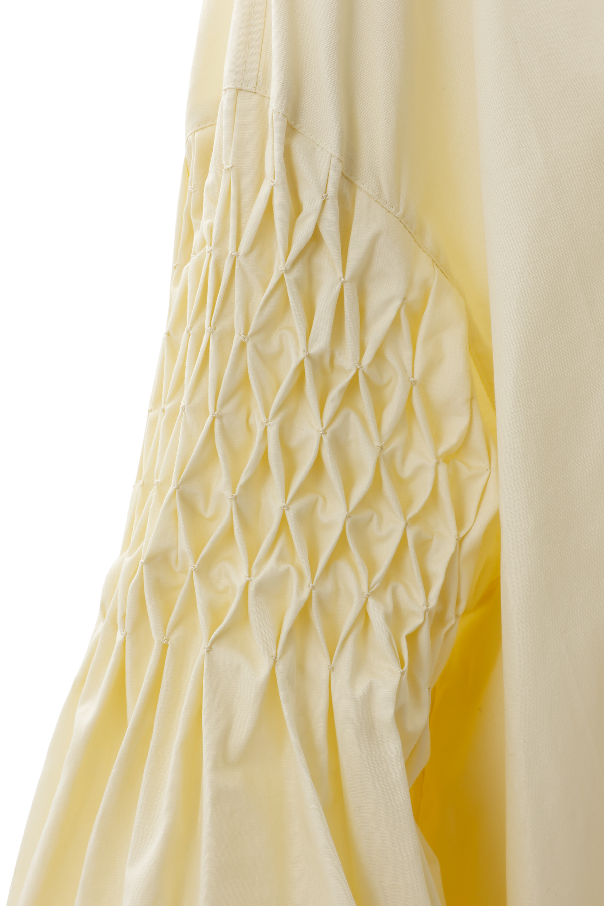 Smocking sleeve blouse - Yellow