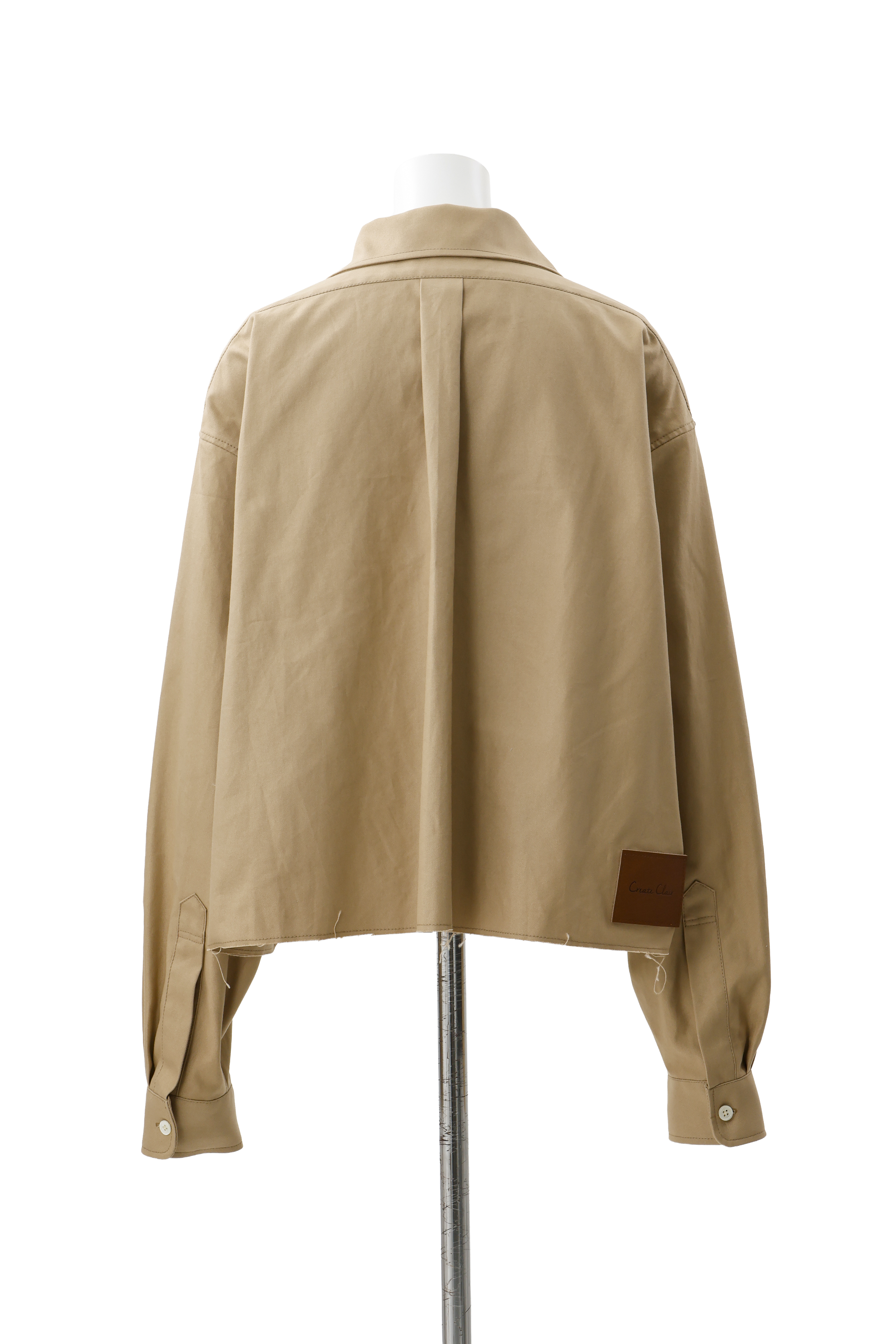 Double zip shirt jacket - Beige