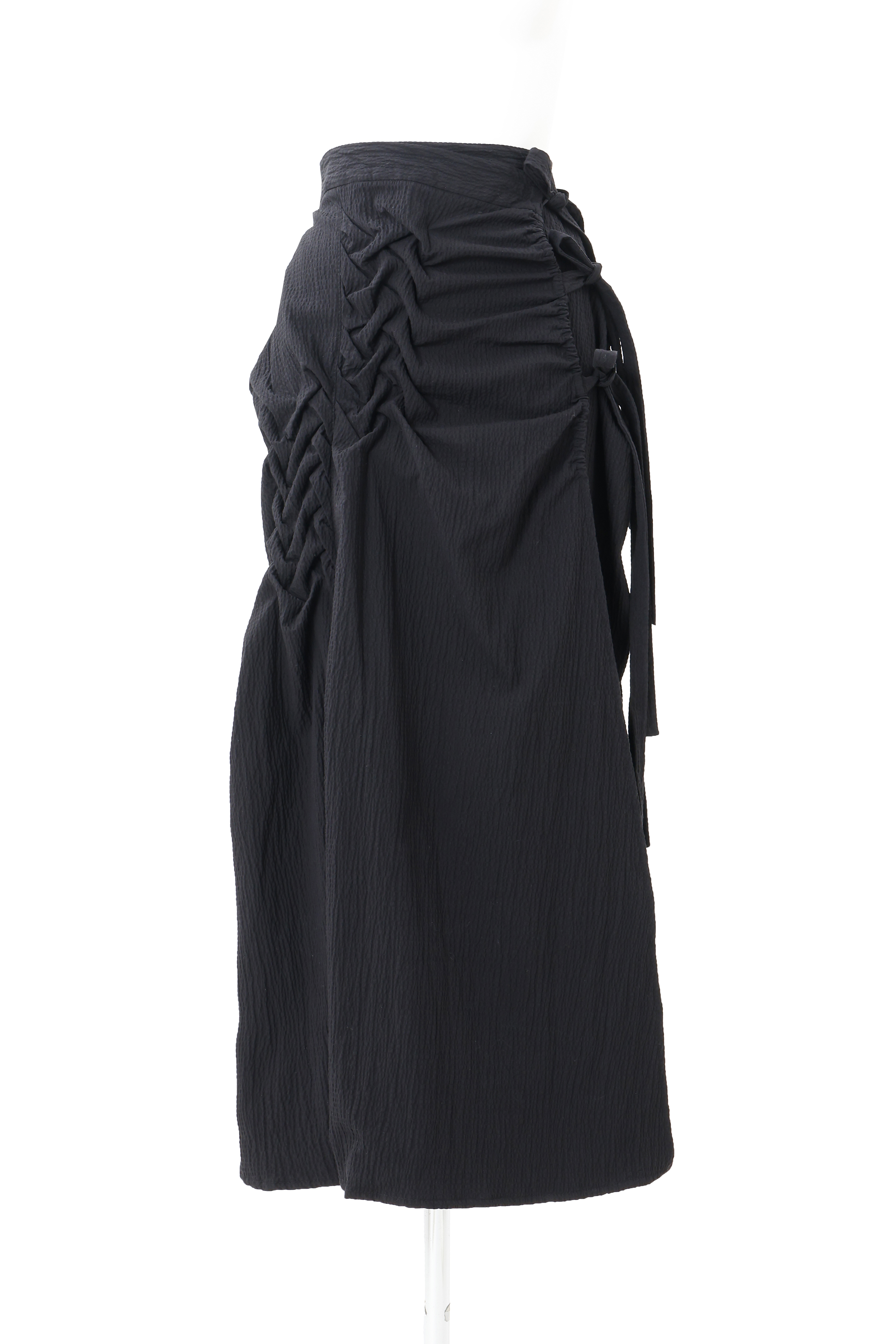 Ripple hakama skirt - Black