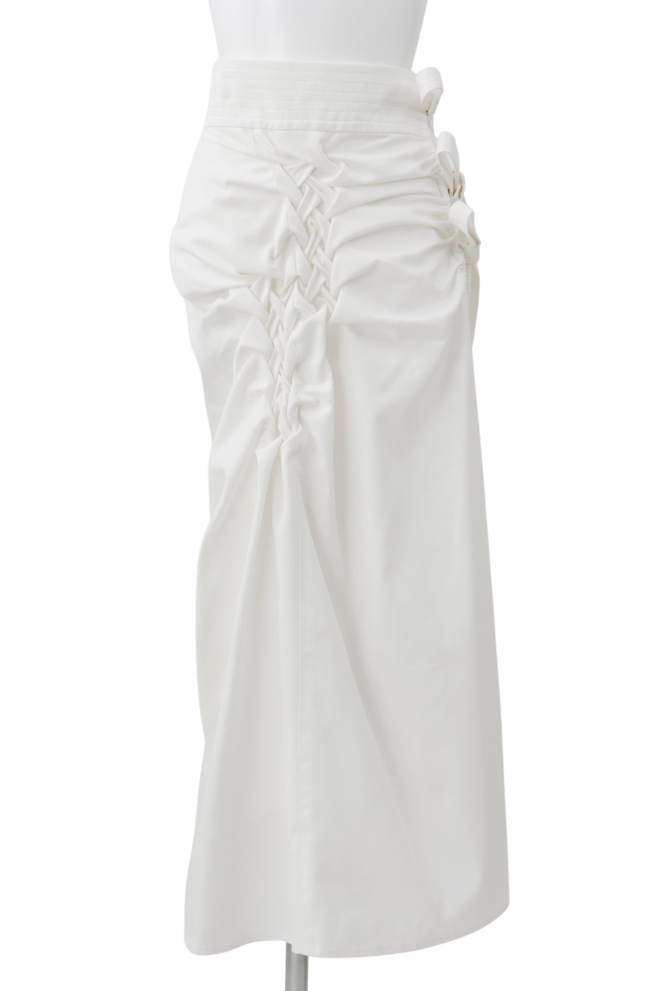 Hakama wrap skirt ‐ White