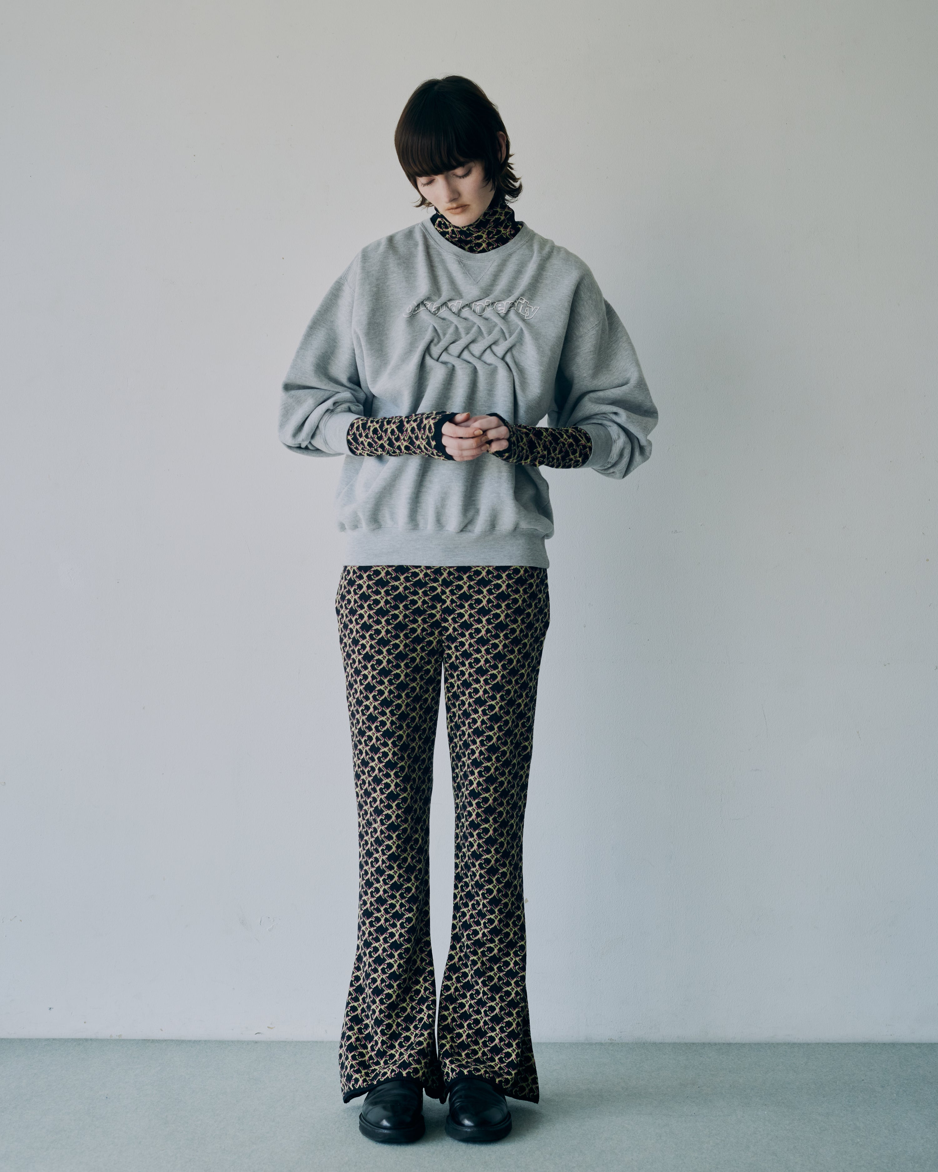 ATELIER by Create Clair / Remake Smocking Sweat - Gray