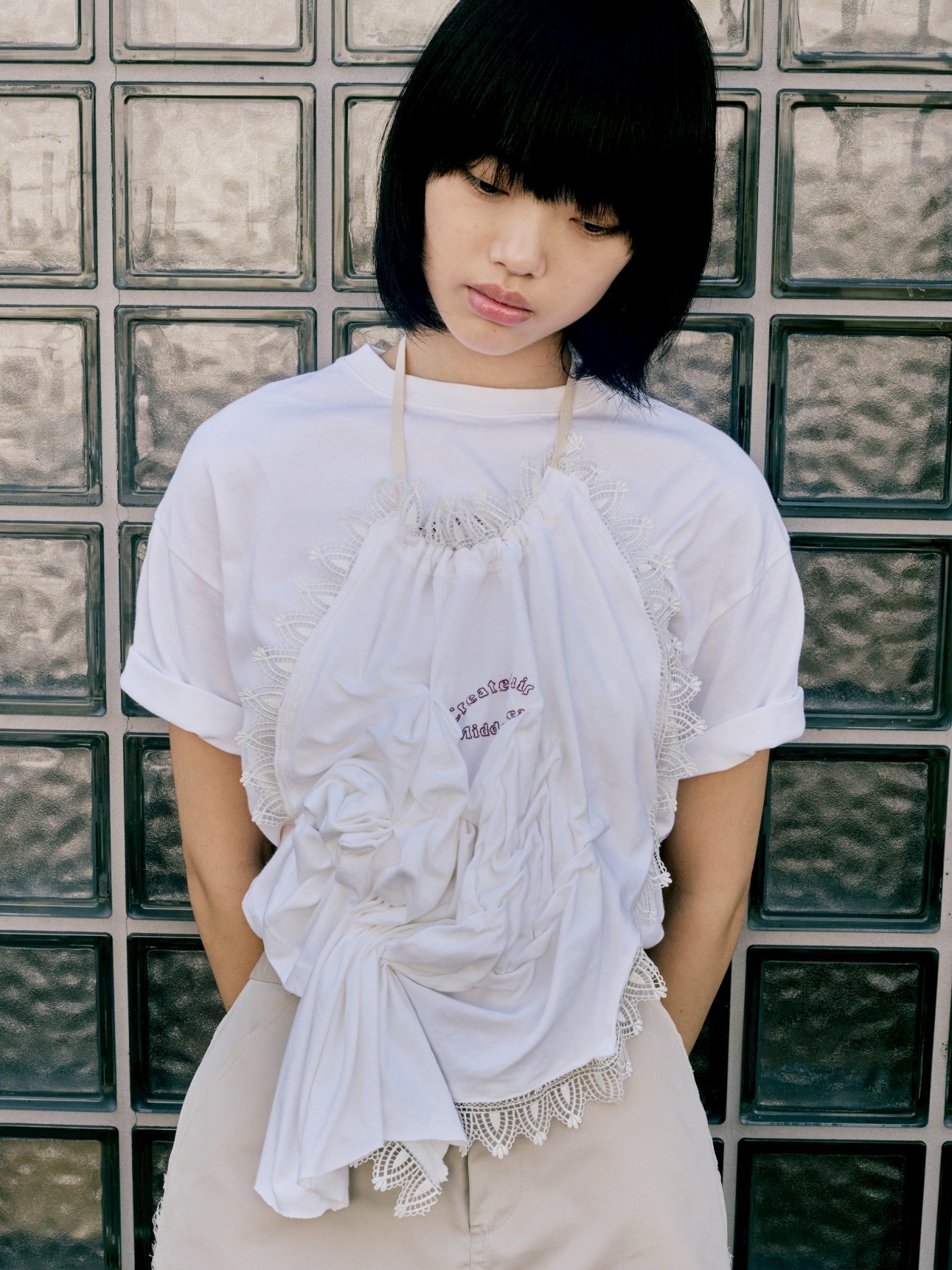 Tee-bustier - Beige