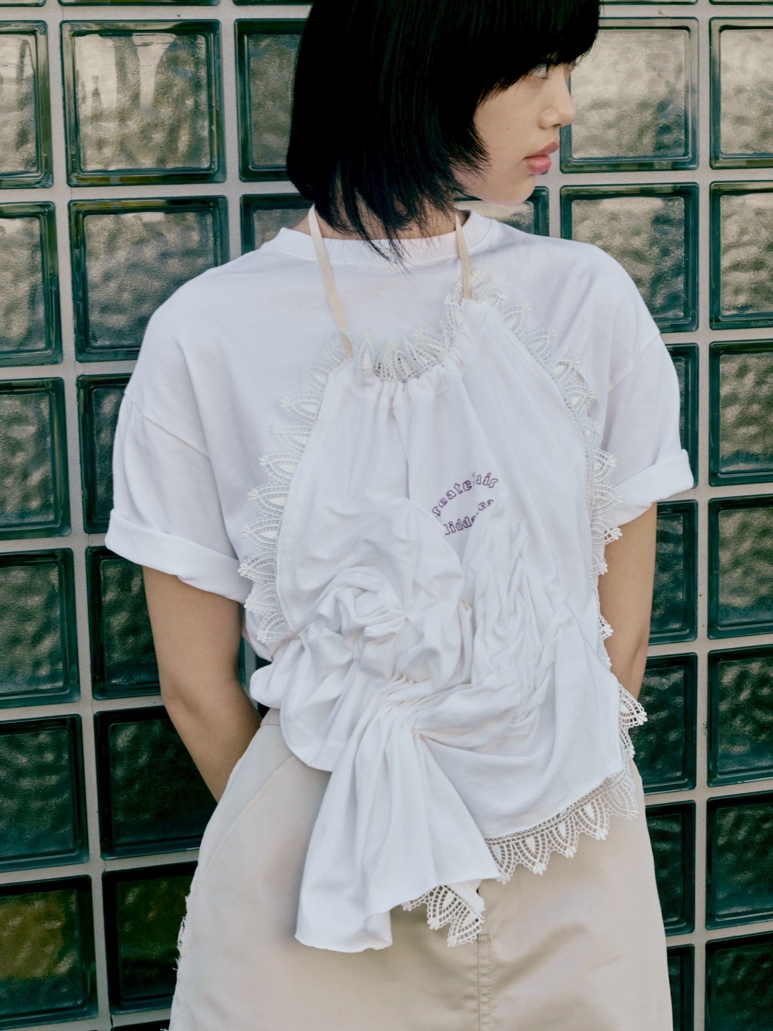 Tee-bustier - Beige