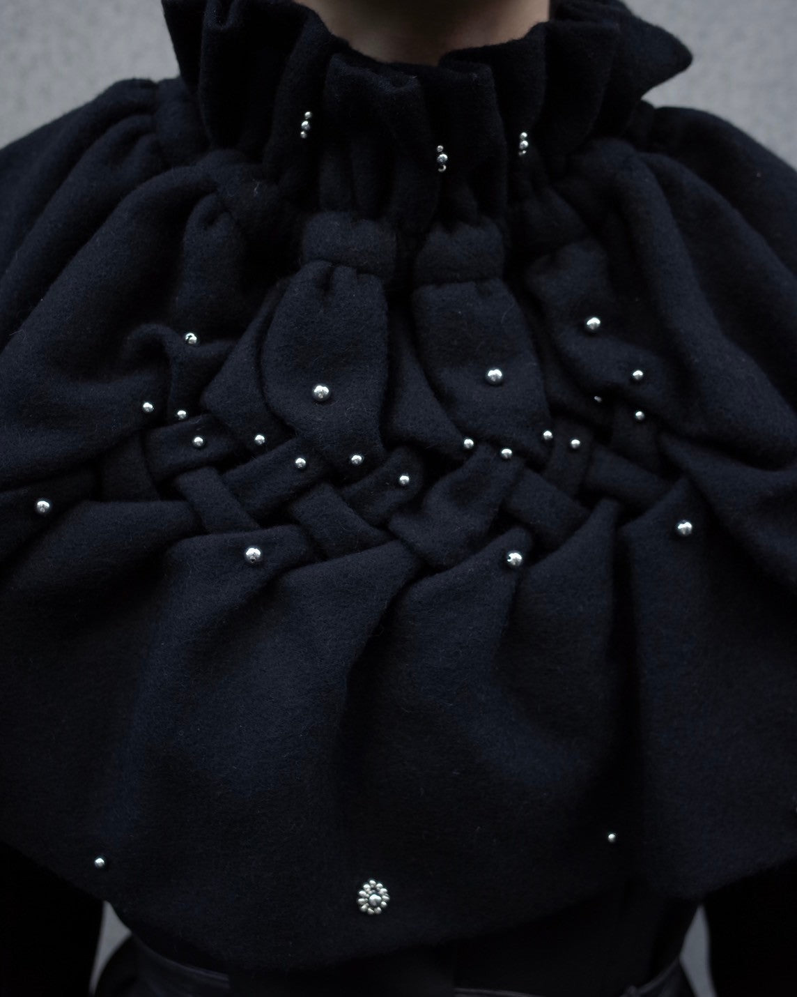 Scrunchie Snood - Metallic Beads
- Black