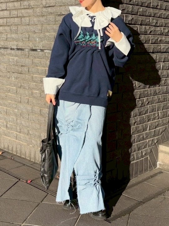 ATELIER by Create Clair / Remake sweat - front - 5 - Navy