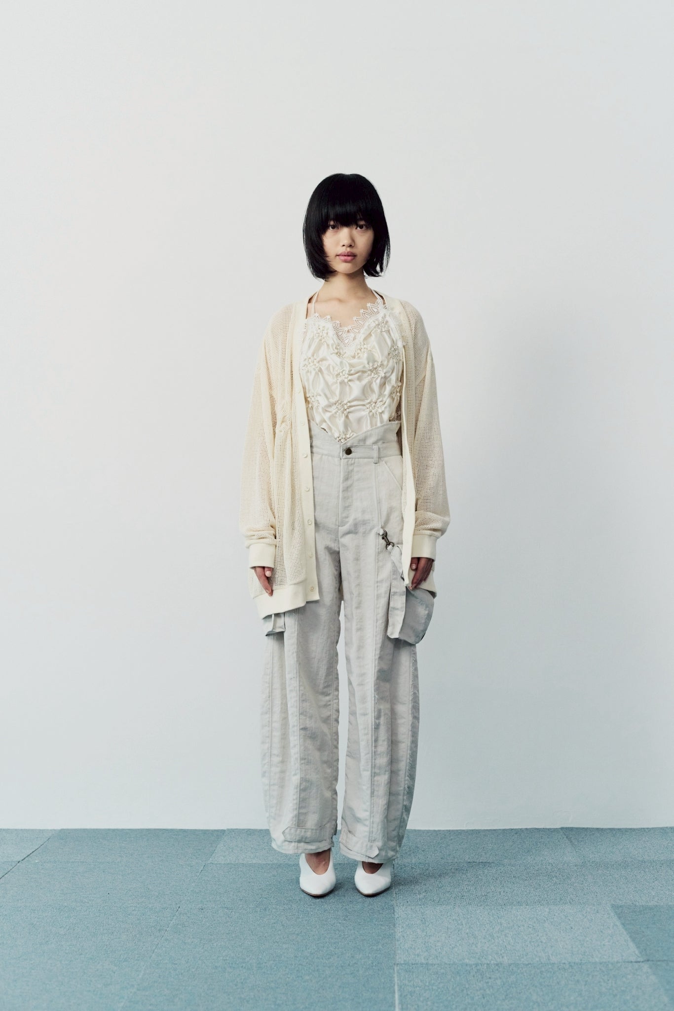 Military shrink pants - Greige