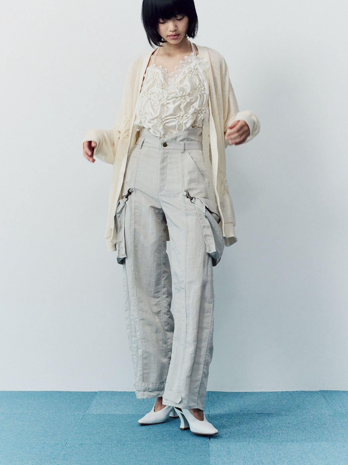 Military shrink pants - Greige