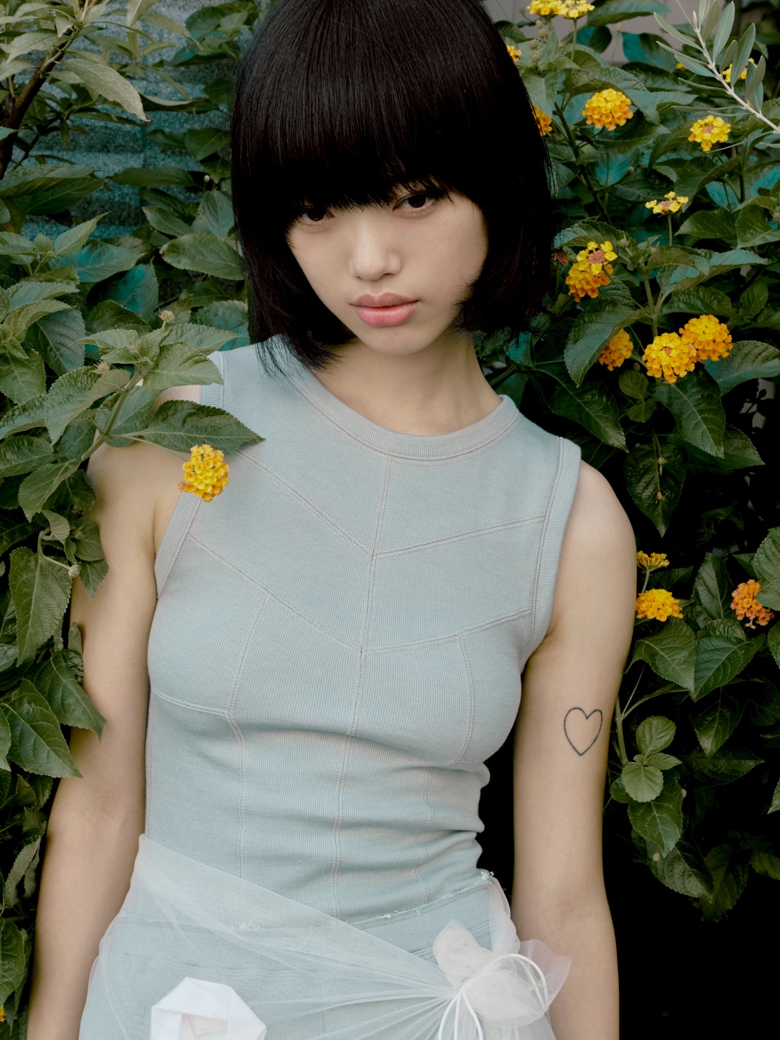 Overs titch rib tops - Green