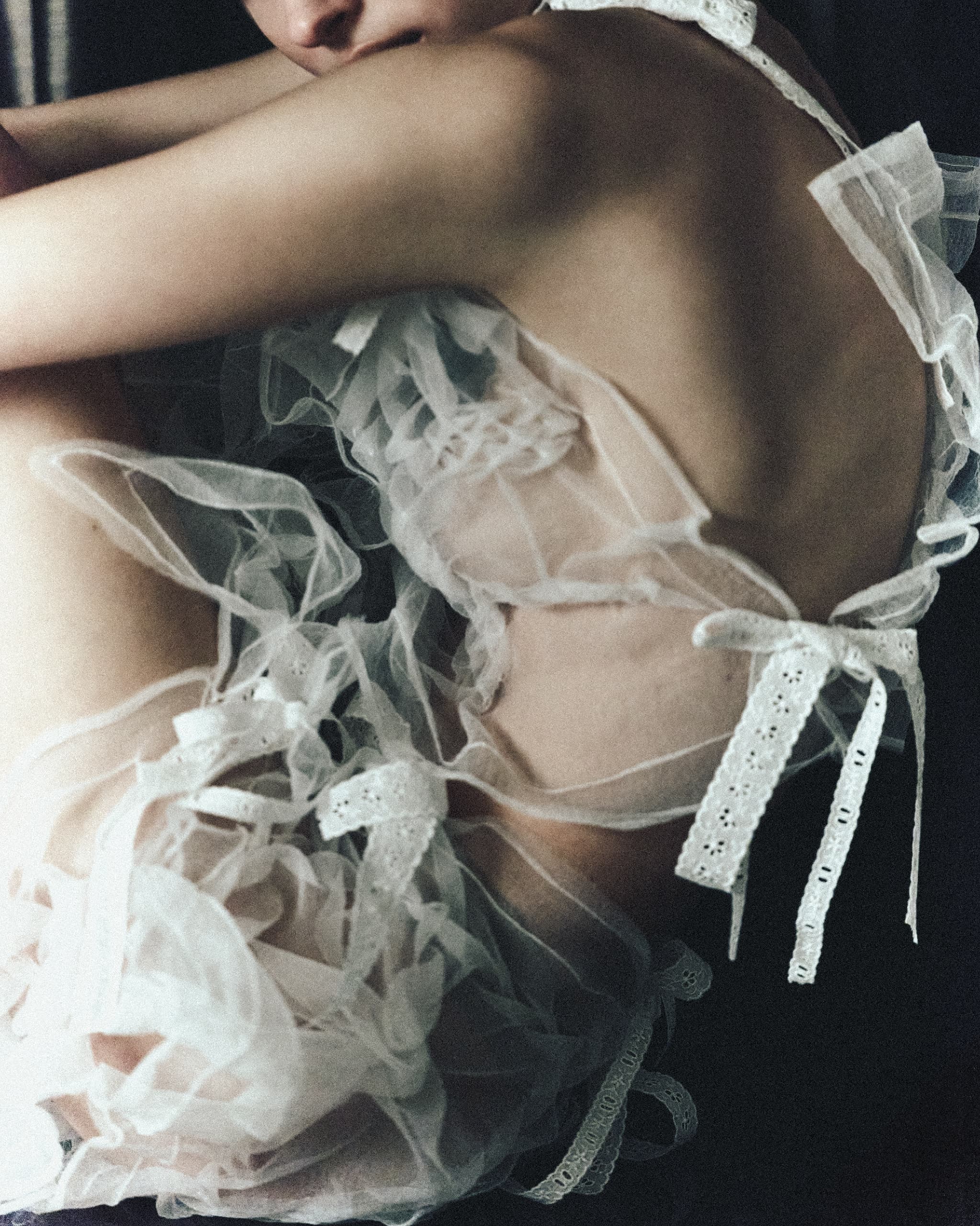 Crepe skirt - White