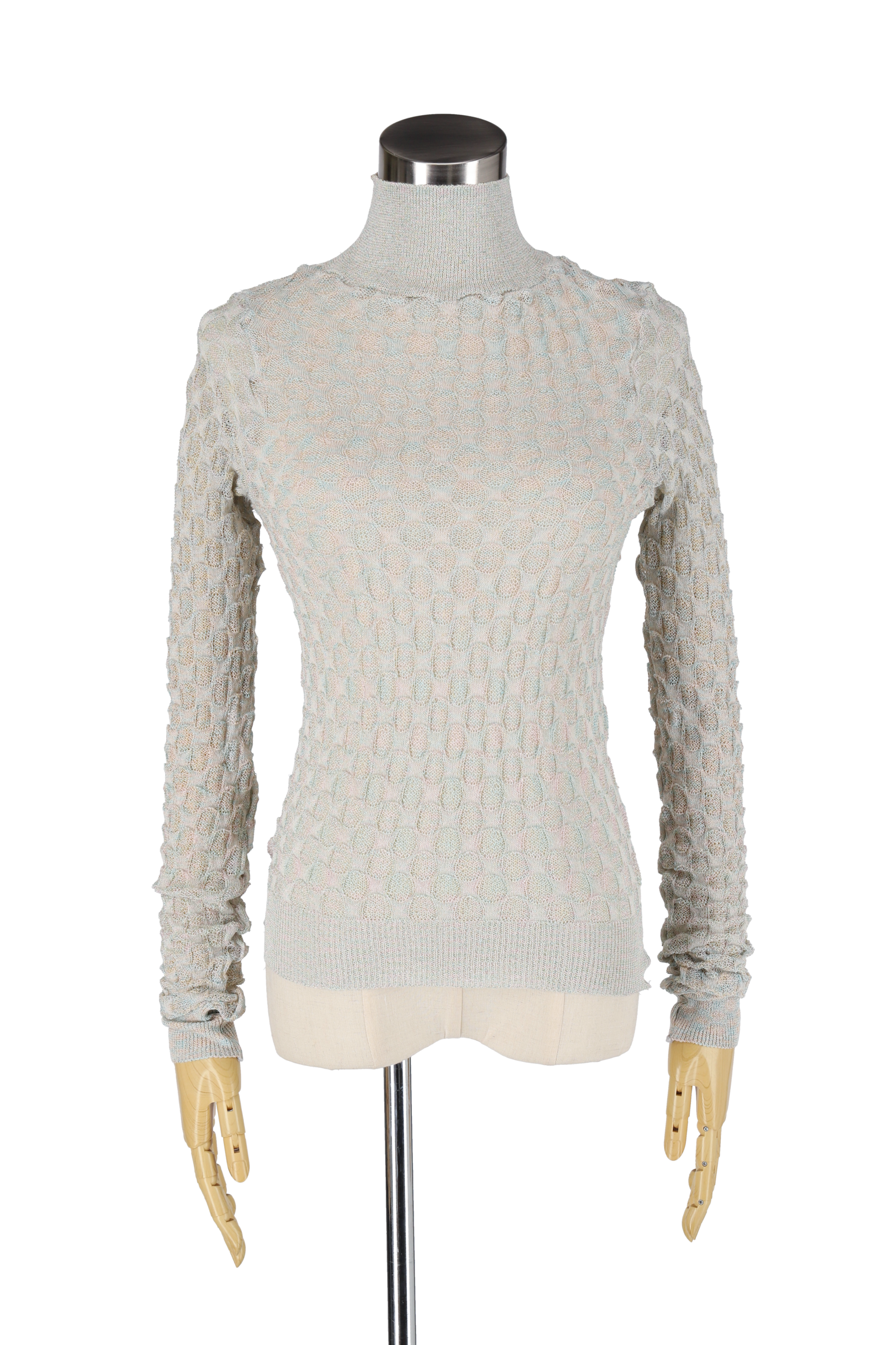 Bubble knit pullover - Ivory