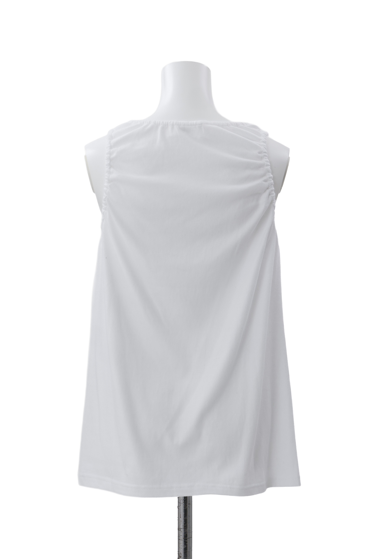 Assemblage smocking gather tank top - White